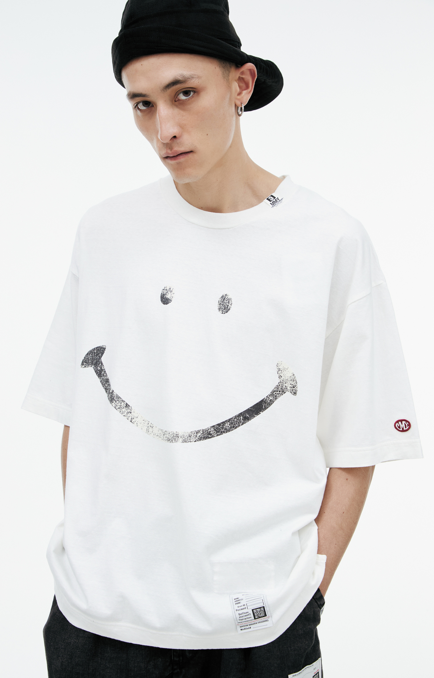 Maison Mihara Yasuhiro White print T-shirt