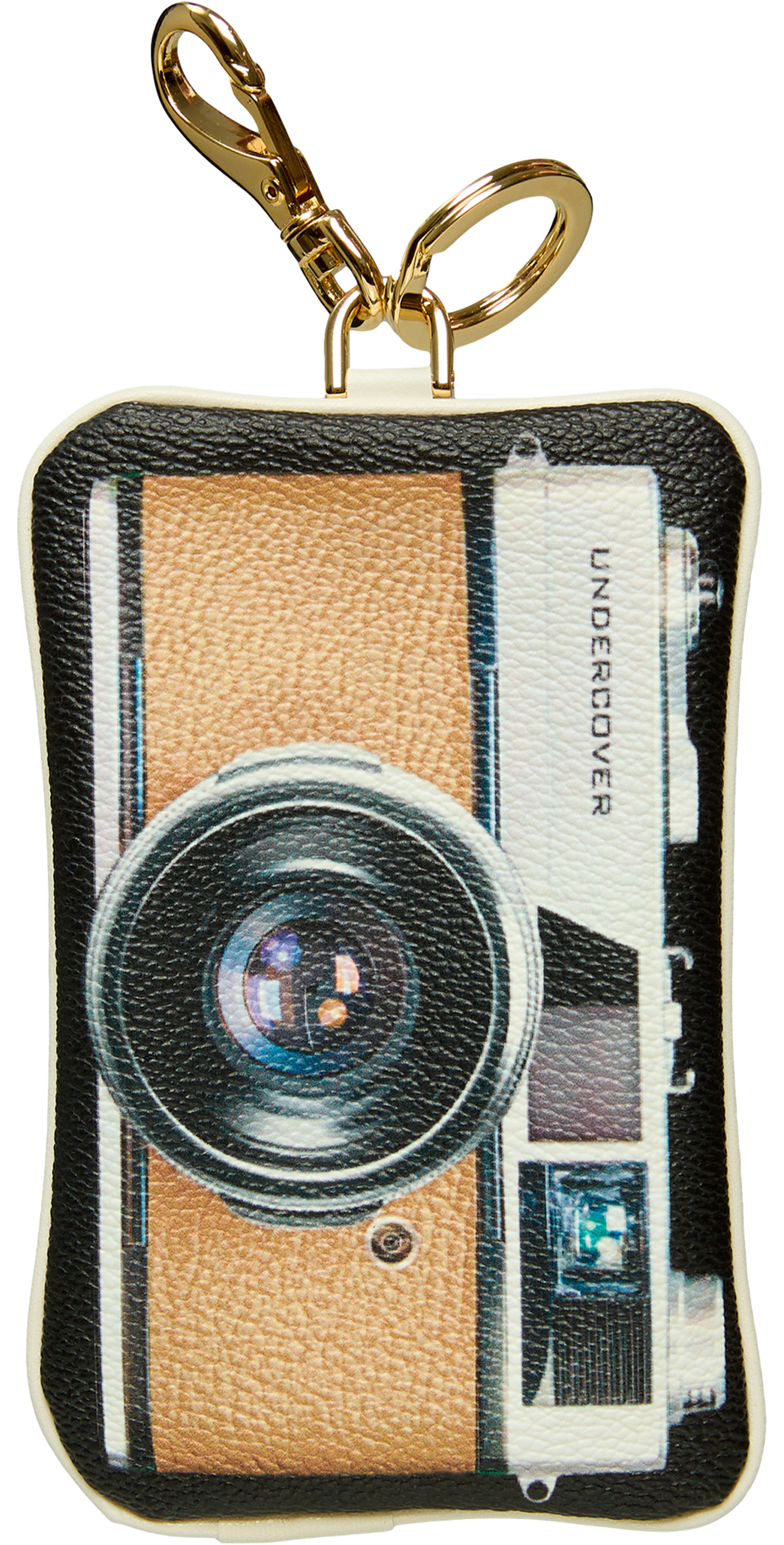 Undercover wallet with a gold-colored carabiner