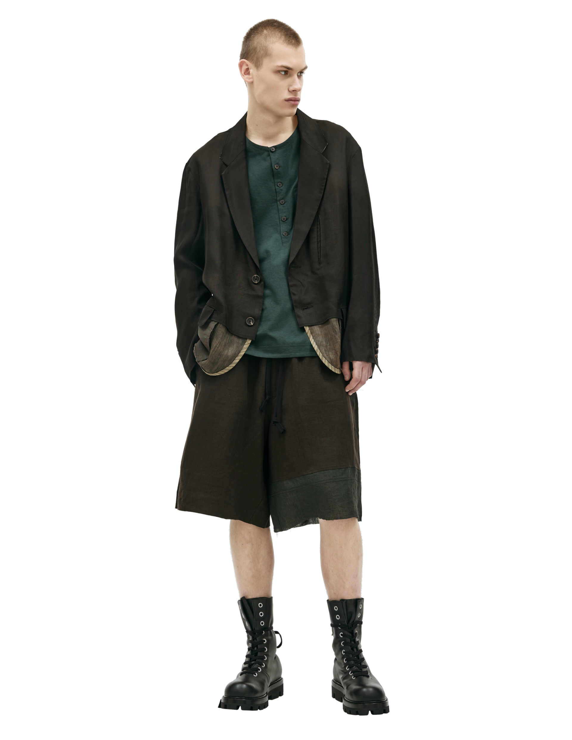 Ziggy Chen Layered blazer on buttons