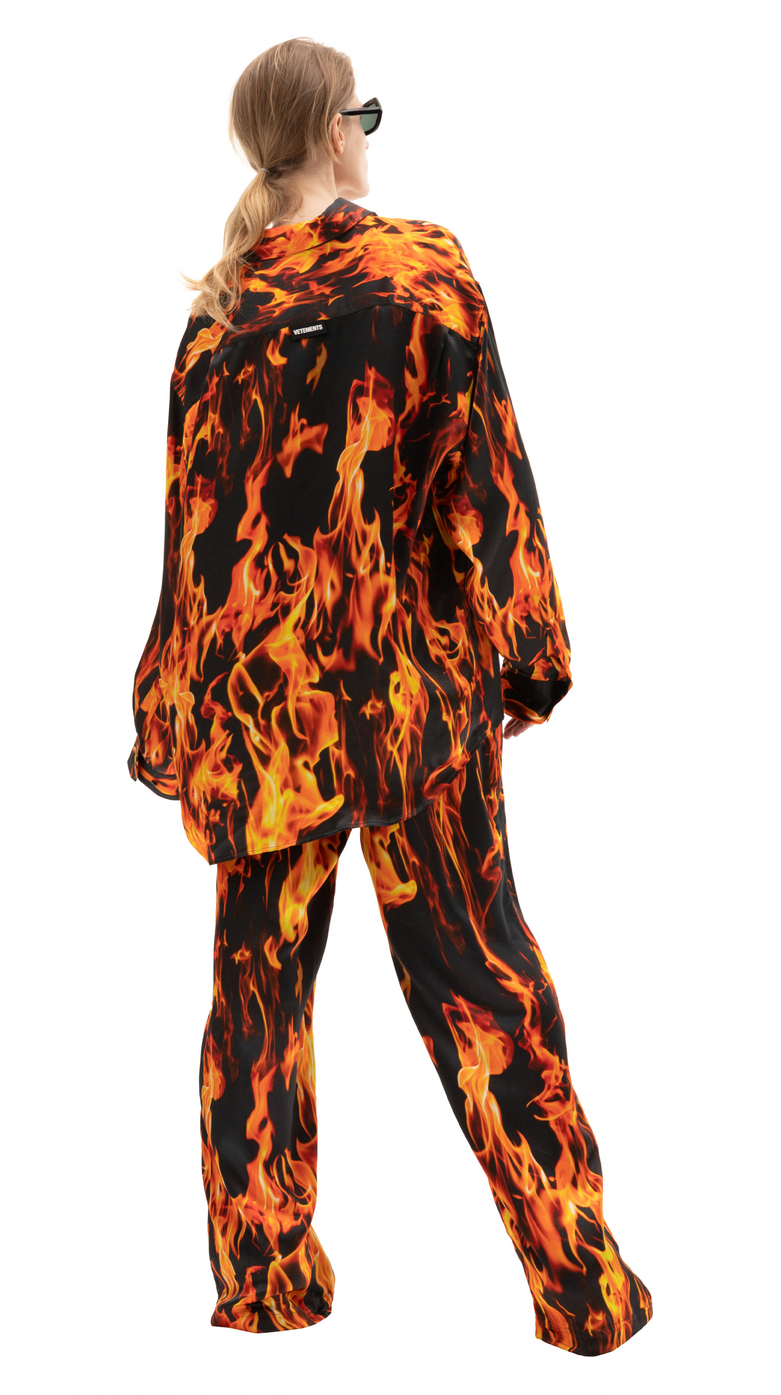 VETEMENTS Fire Pyjama Shirt