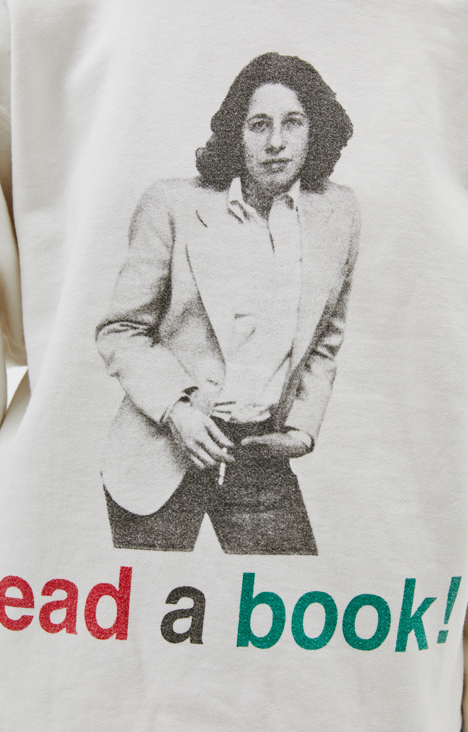 Saint Michael Read a book white sweatshirt