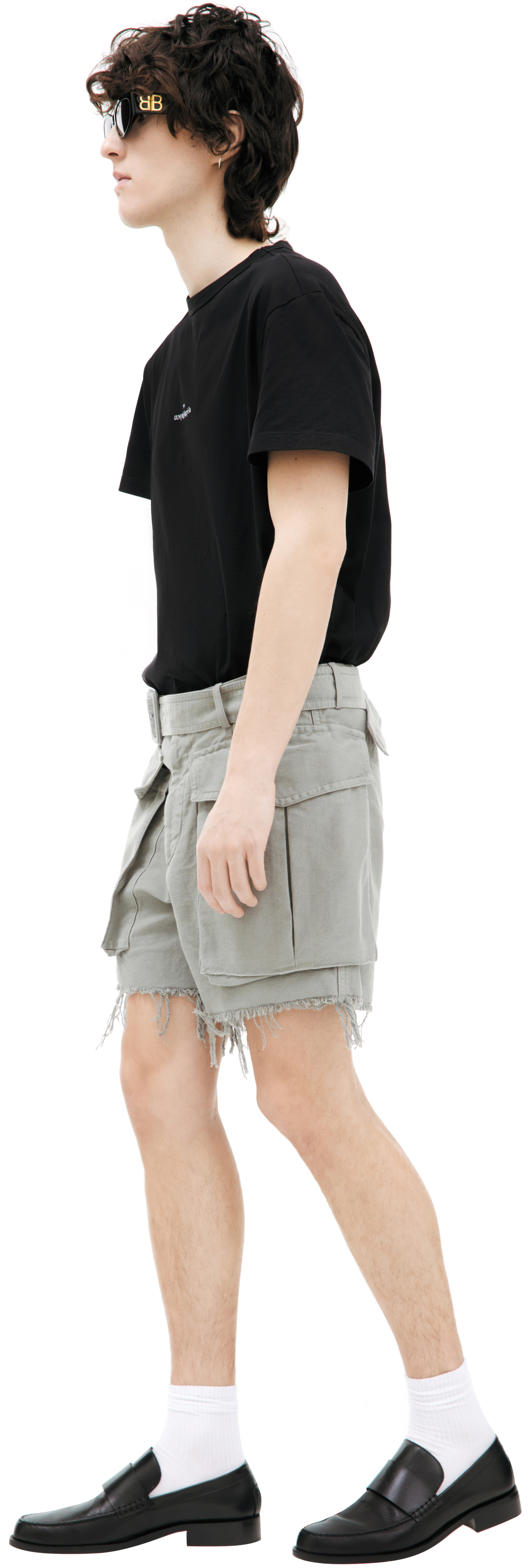 Dries Van Noten Grey cargo shorts