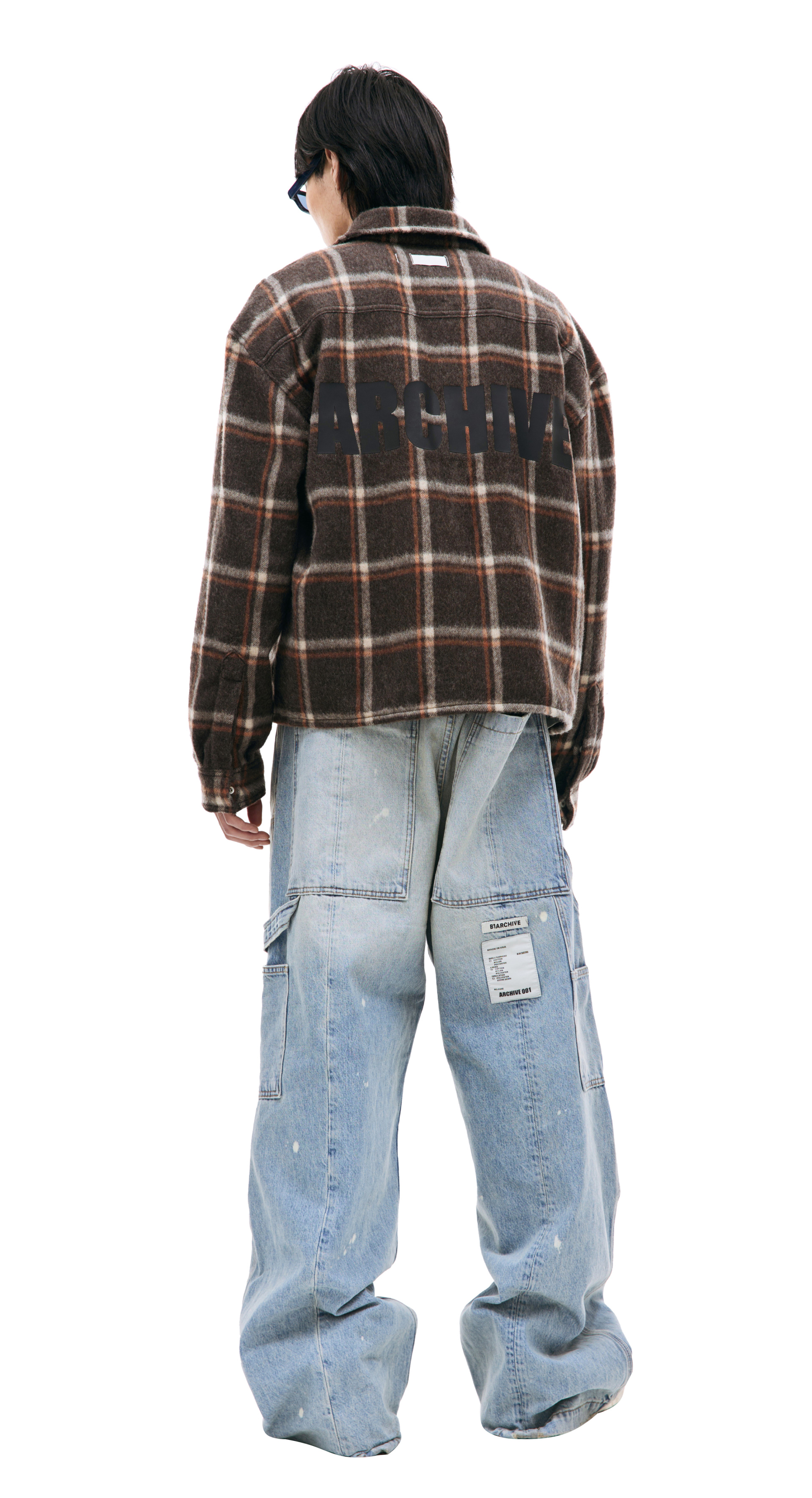 B1ARCHIVE Brown plaid shirt