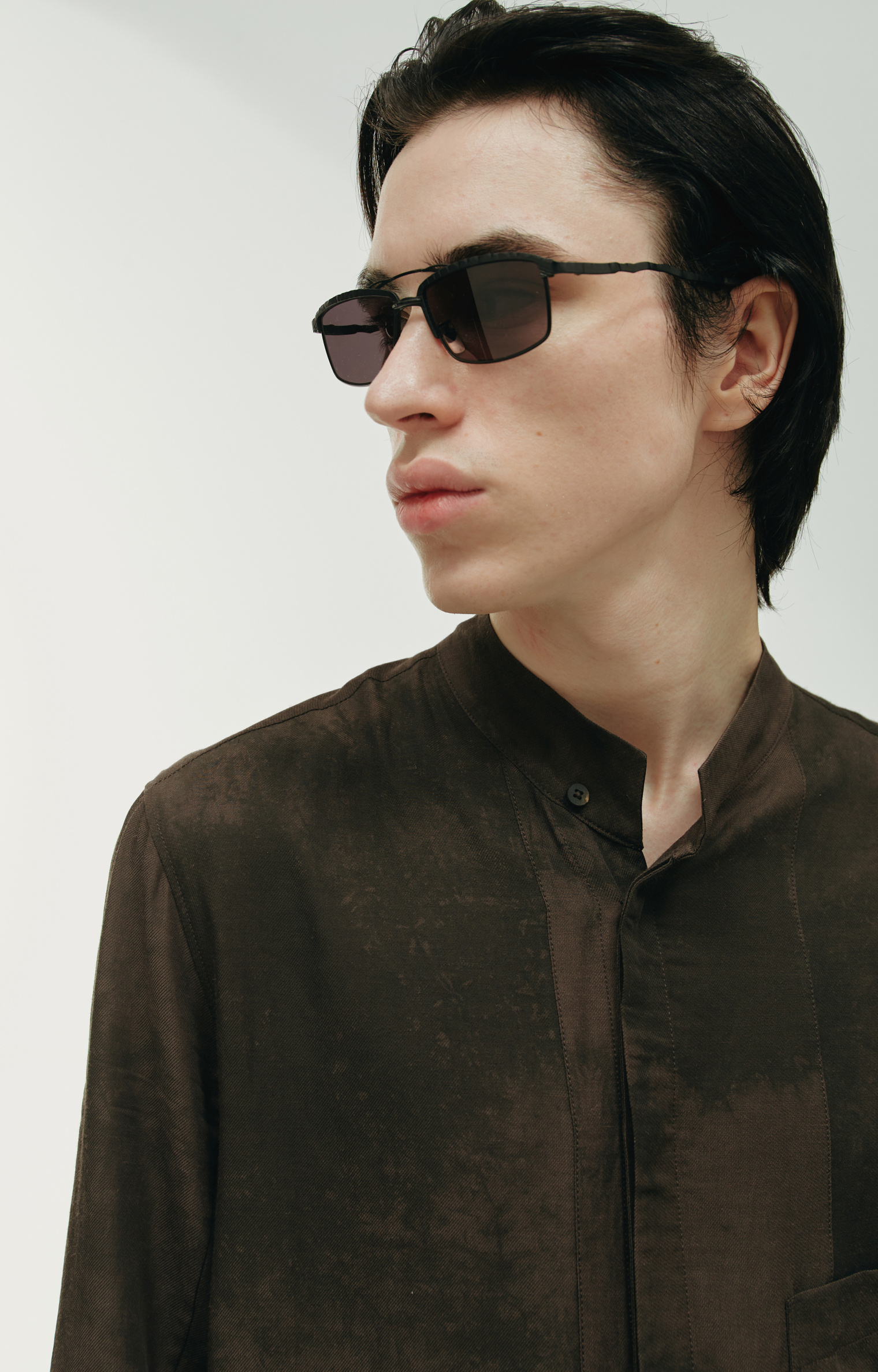 Ziggy Chen Asymmetric long-sleeve shirt