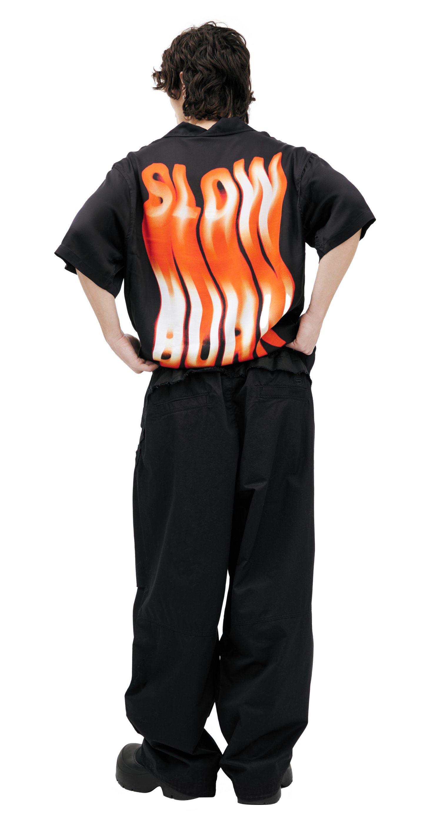 Diesel Trousers with double-layered belt