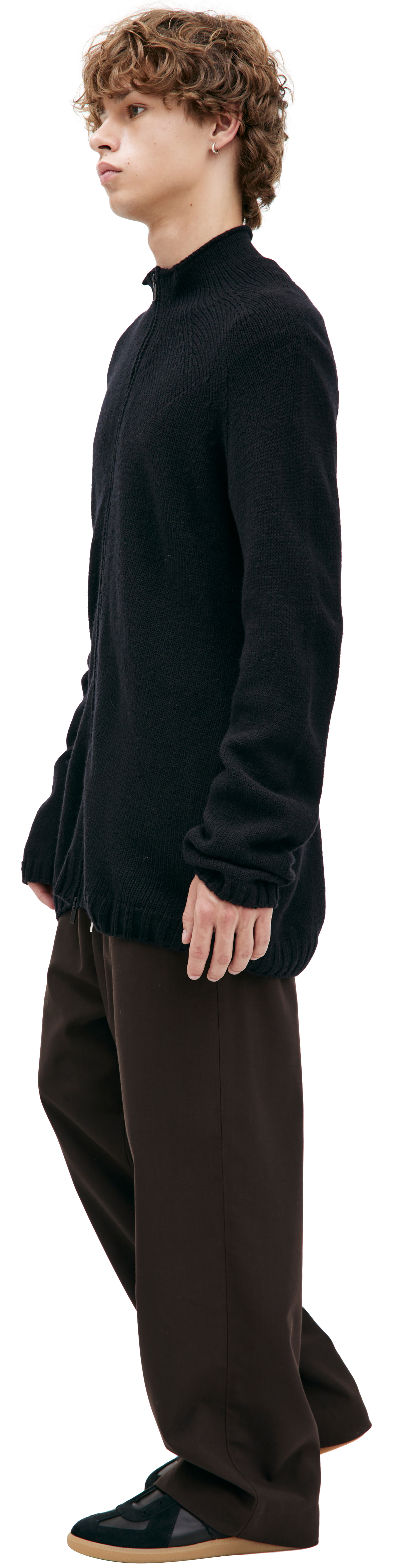 Yohji Yamamoto Zippered wool sweater