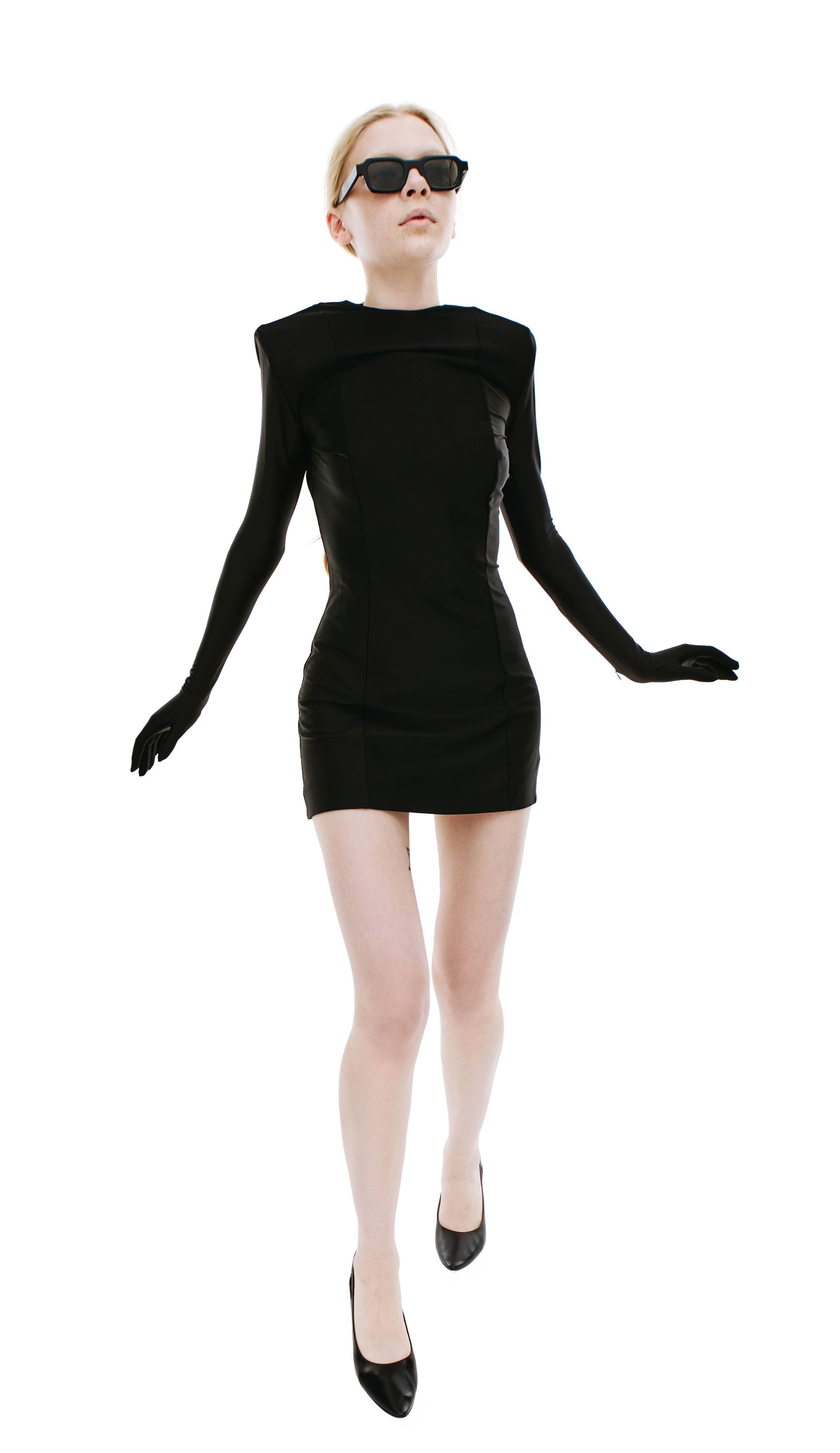 VETEMENTS Stretch Gloved Minidress
