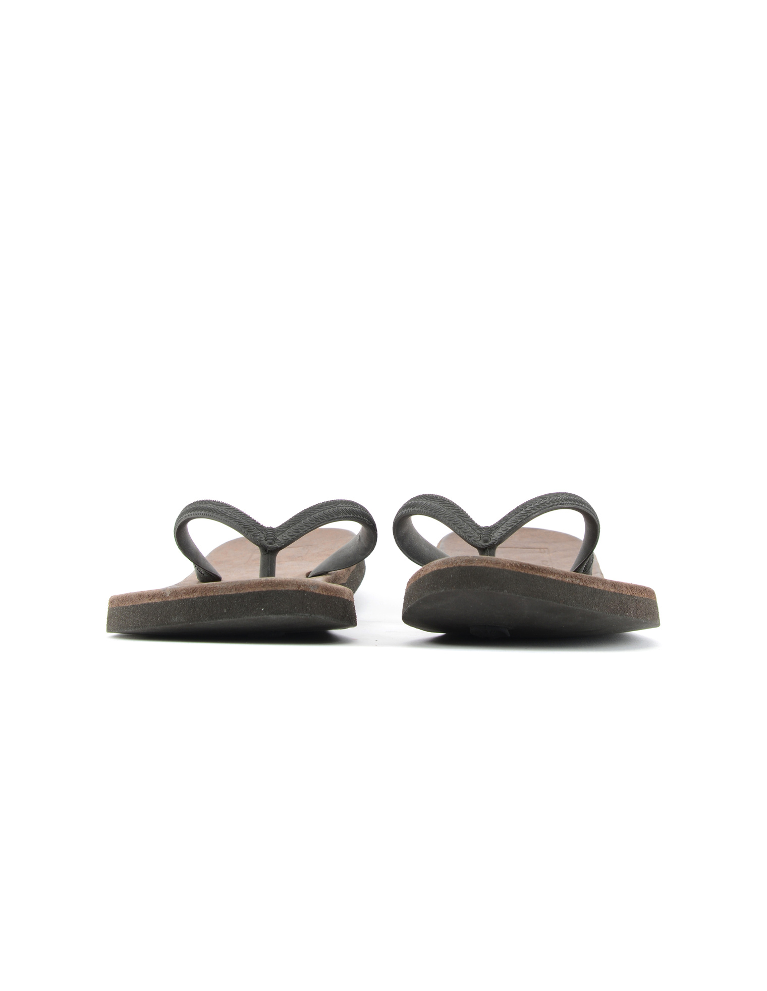 Guidi Leather and rubber flip-flops
