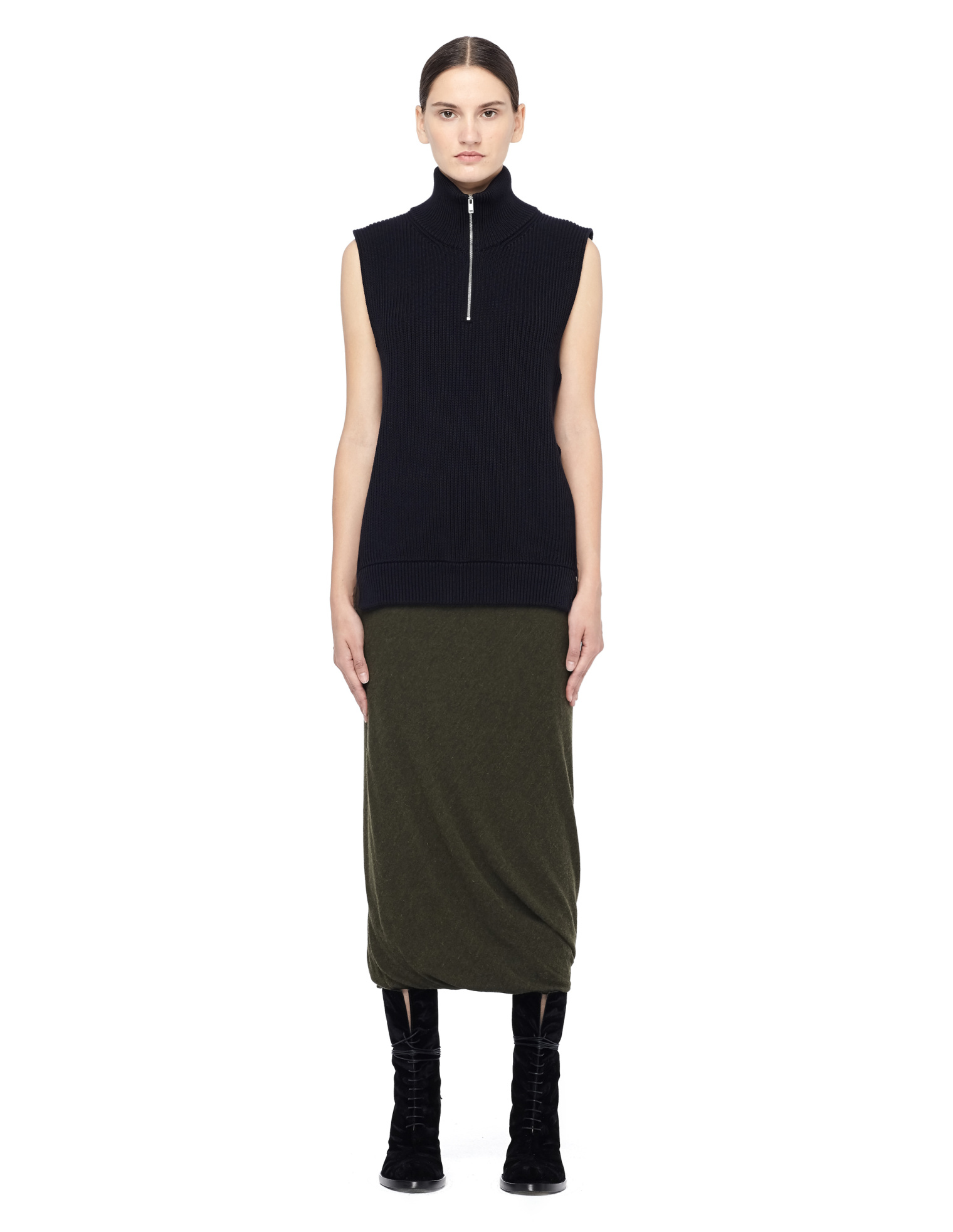 Rick Owens Lilies Юбка-миди из шерсти