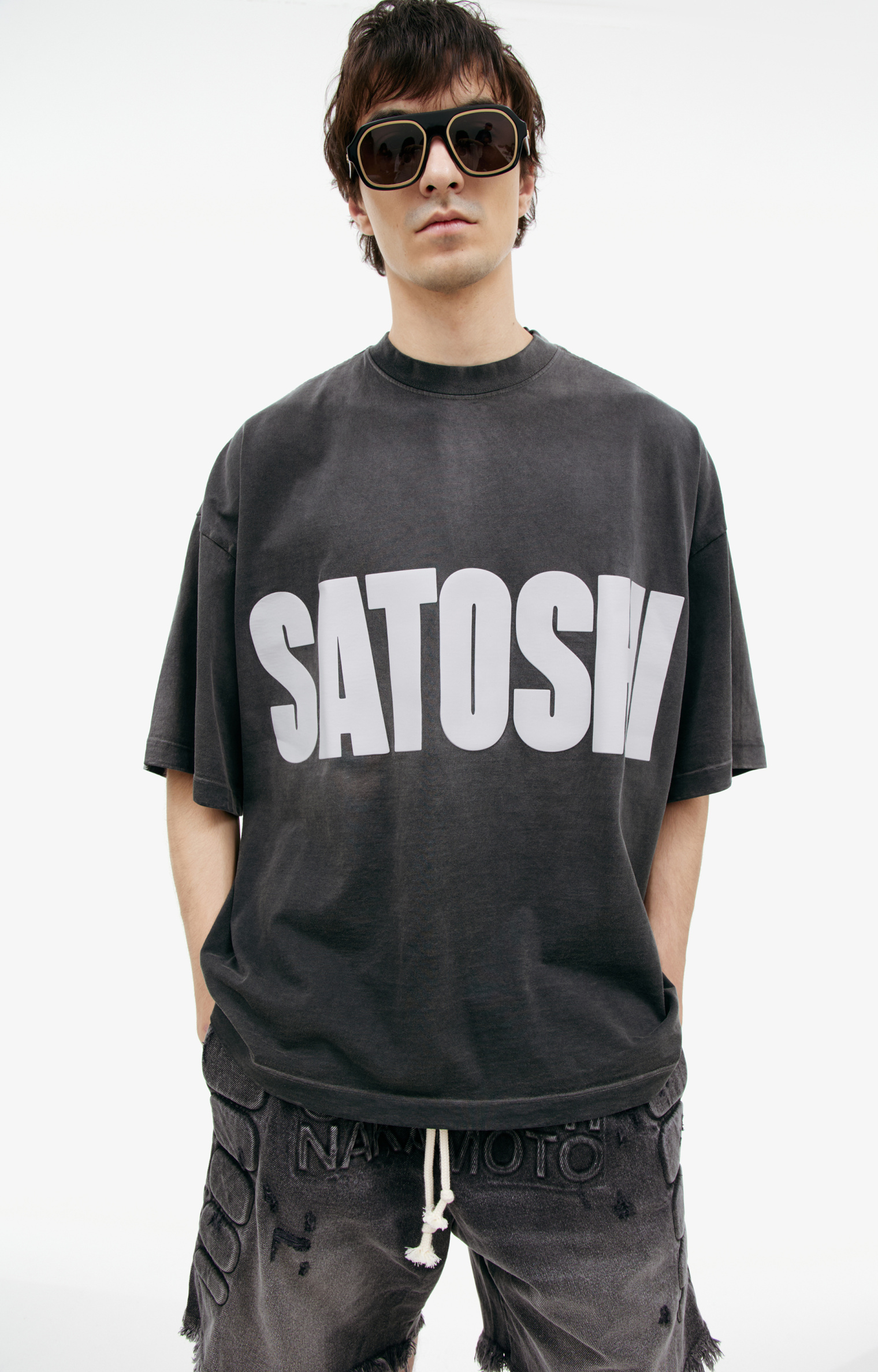 Satoshi Nakamoto Cotton T-shirt with logo