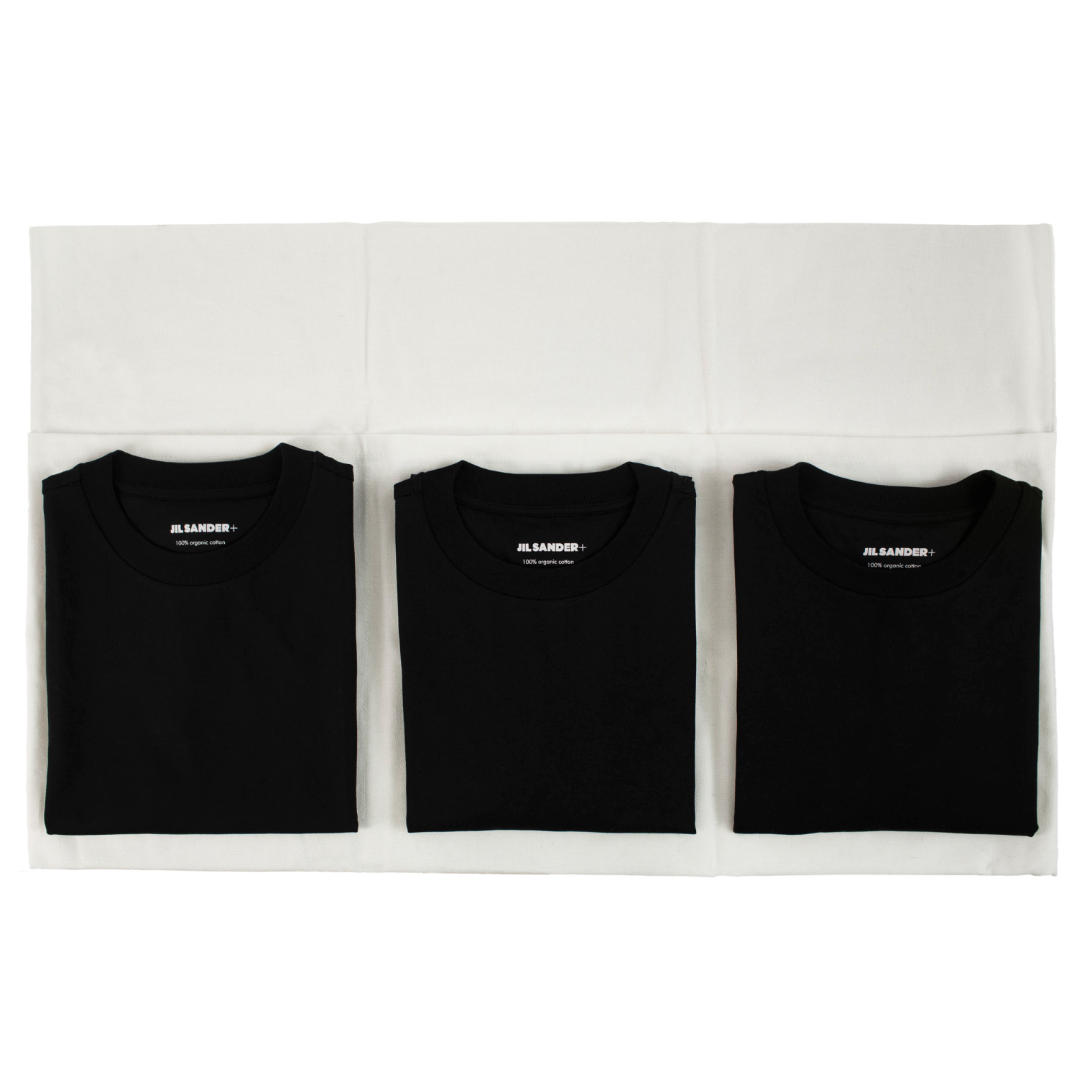 Buy Jil Sander men black 3-pack t-shirt set for $460 online on