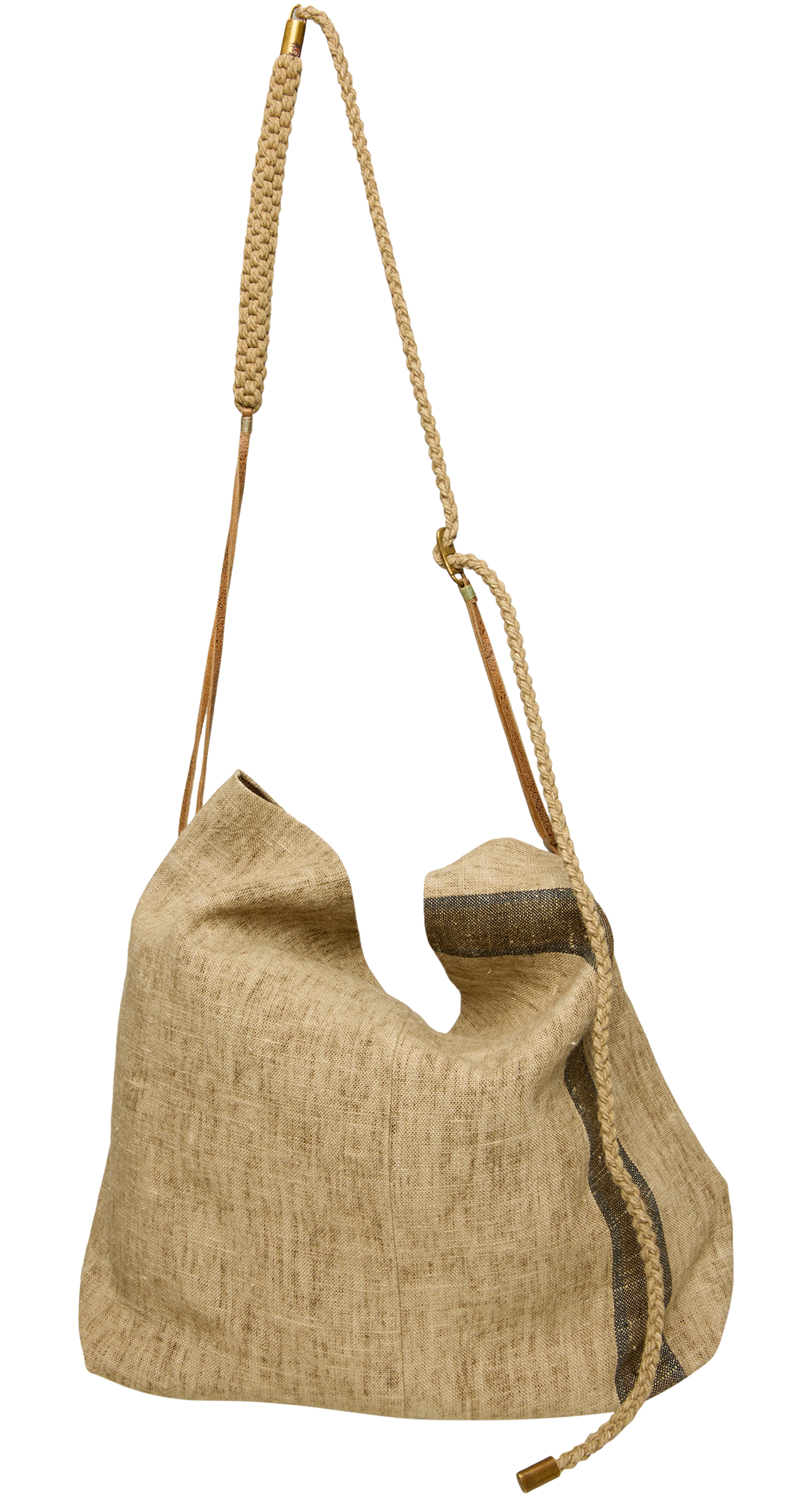 Ziggy Chen Beige linen bag