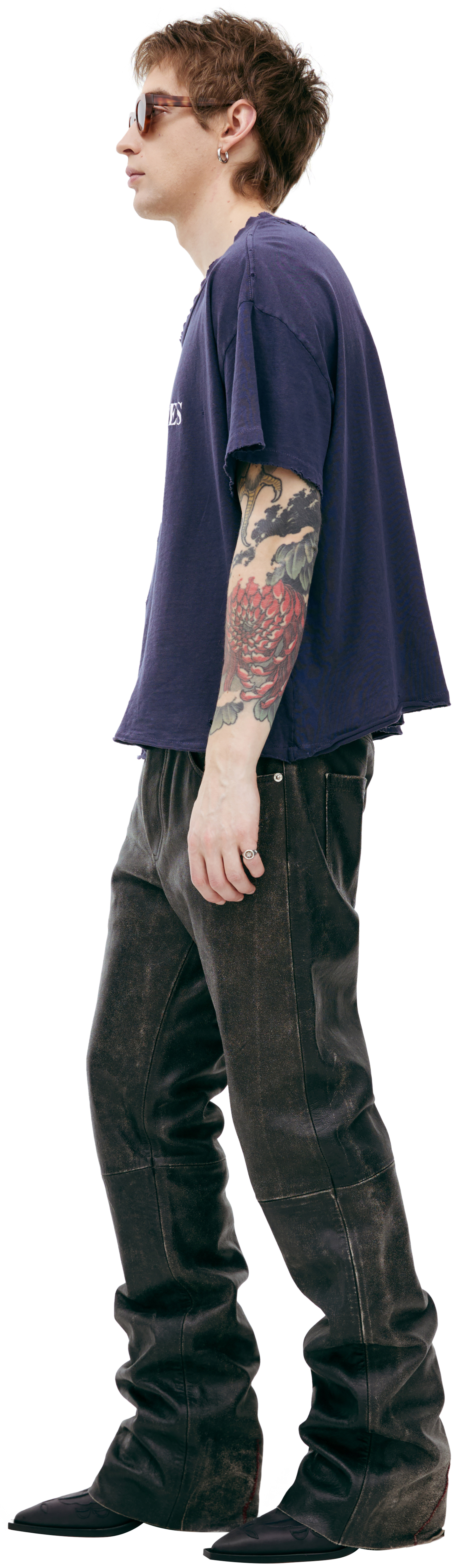 Enfants Riches Déprimés Ripped logo t-shirt