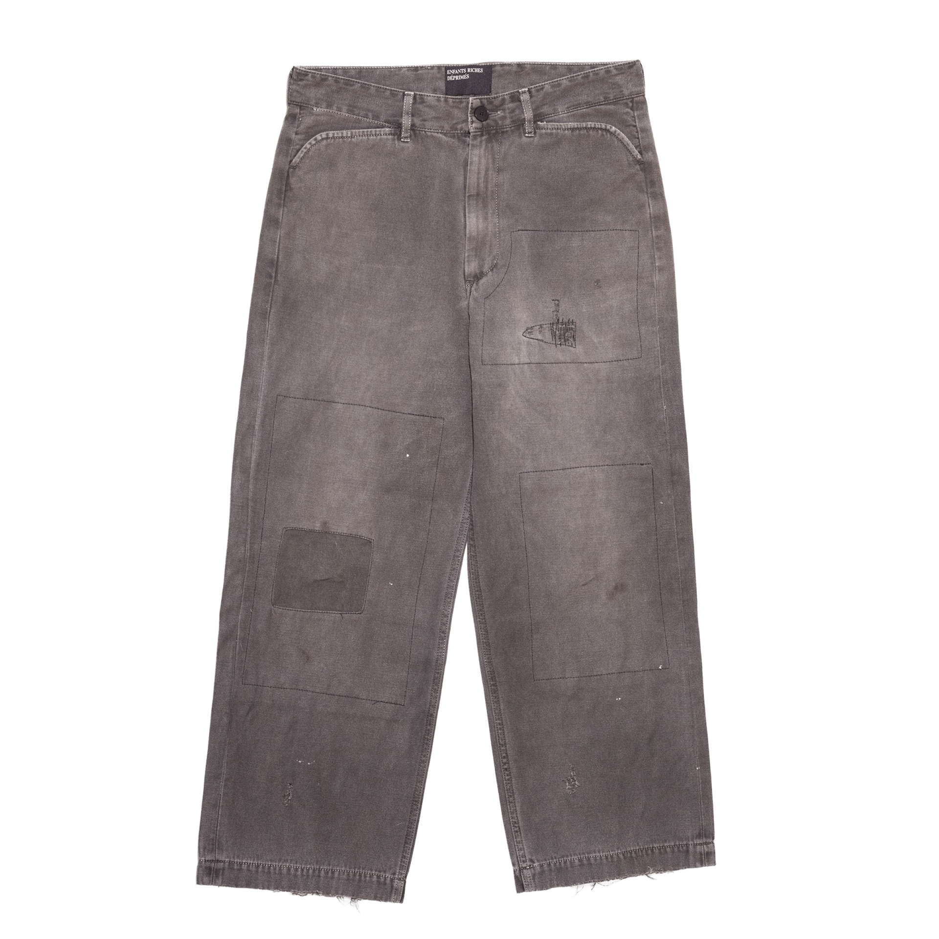 Enfants Riches Déprimés Cotton jeans with patches