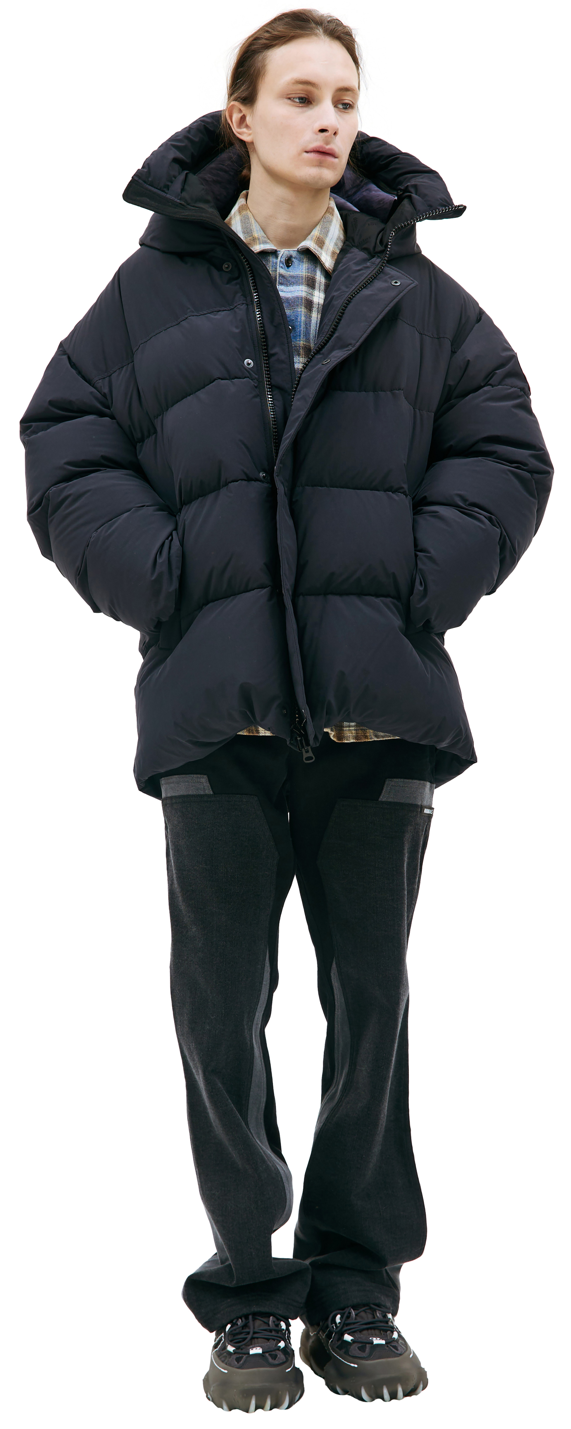 Doublet Animal motif-hoodie down jacket