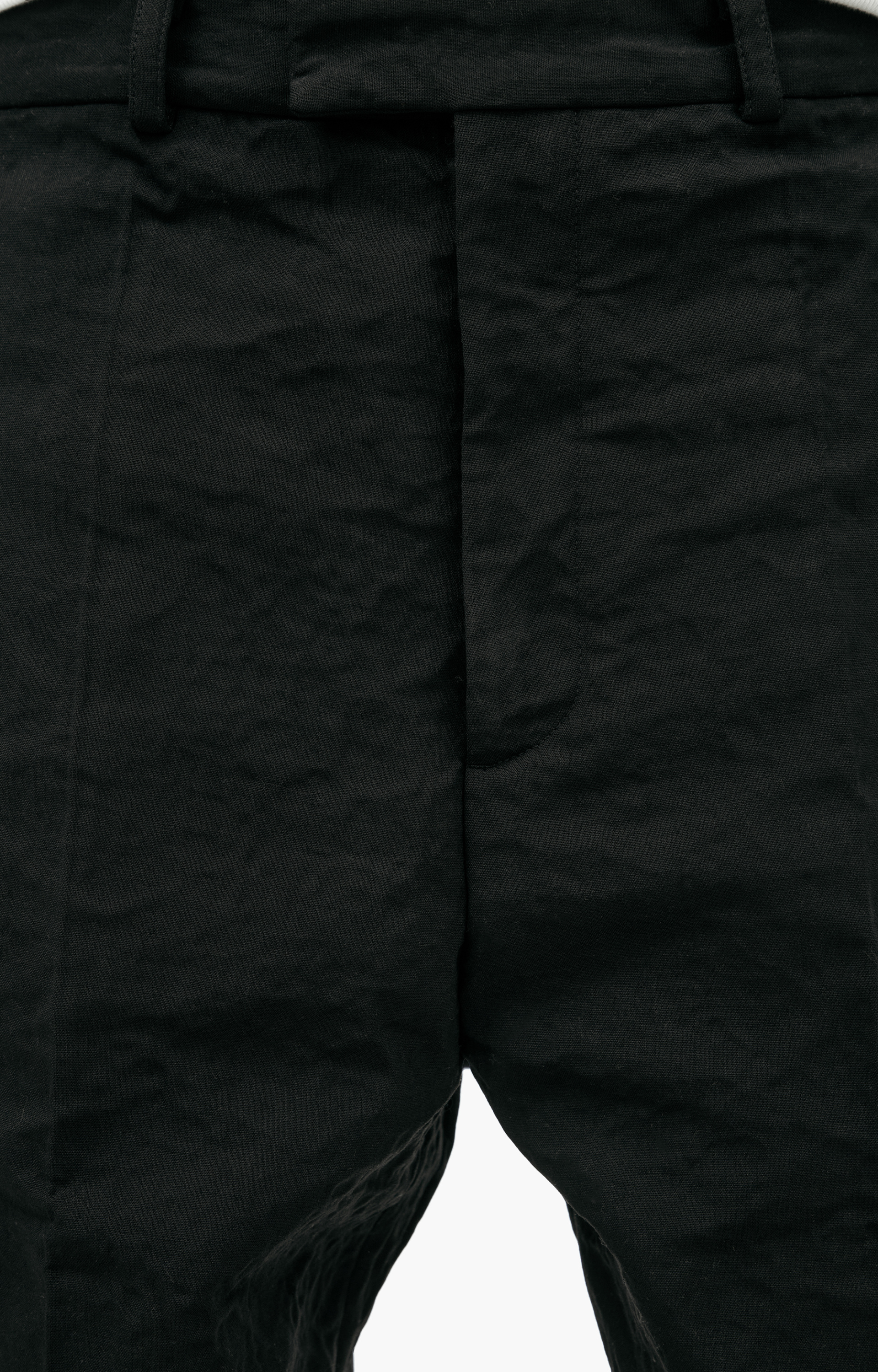 VETEMENTS Black trousers with arrows