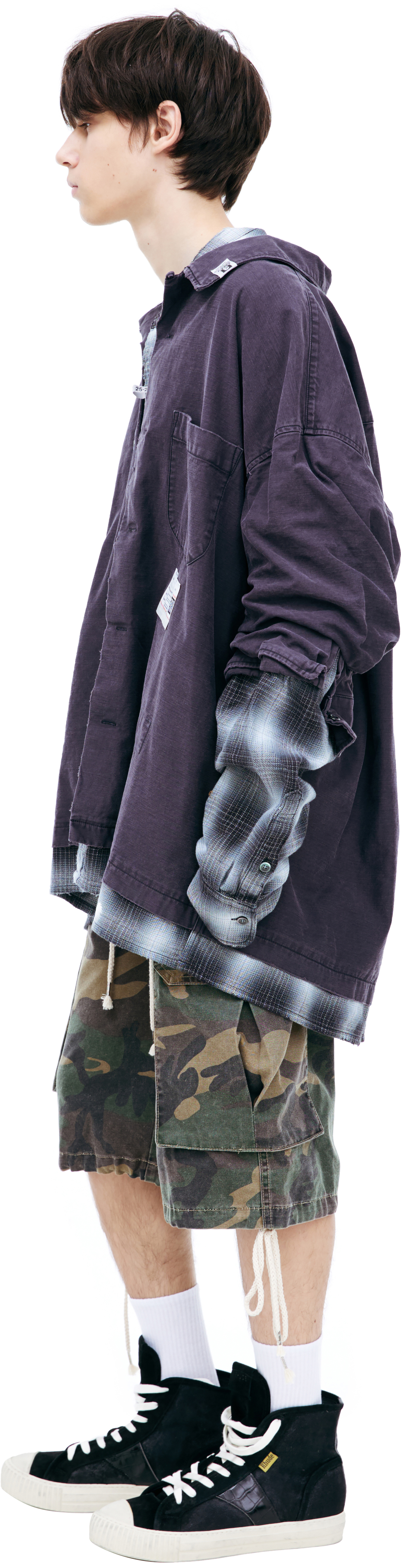 Maison Mihara Yasuhiro Two-layer shirt