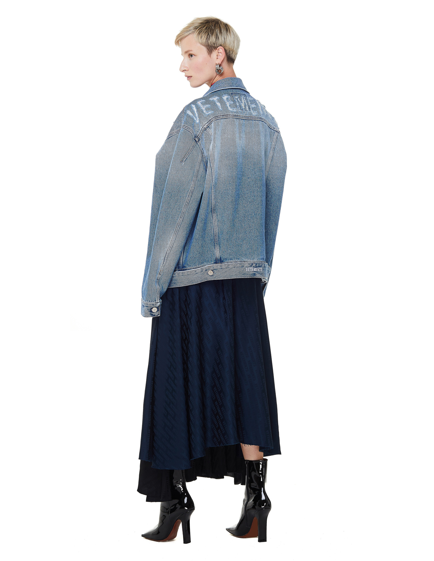VETEMENTS Light Blue Denim Anarchy Jacket