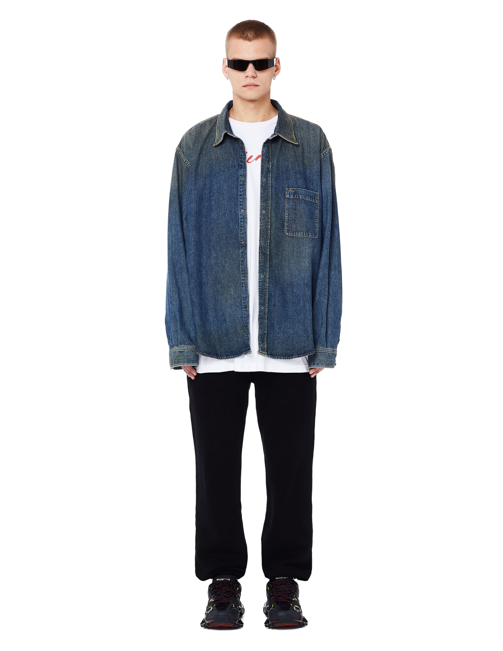 Balenciaga Logo Printed Cotton Signature T-Shirt