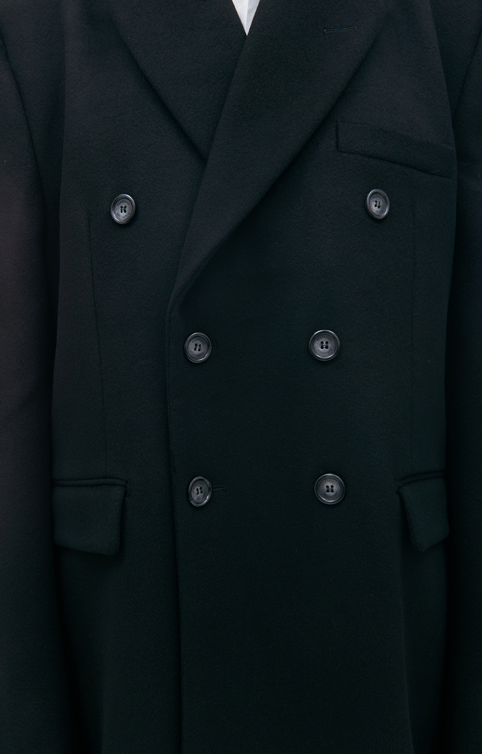 VTMNTS Black wool coat