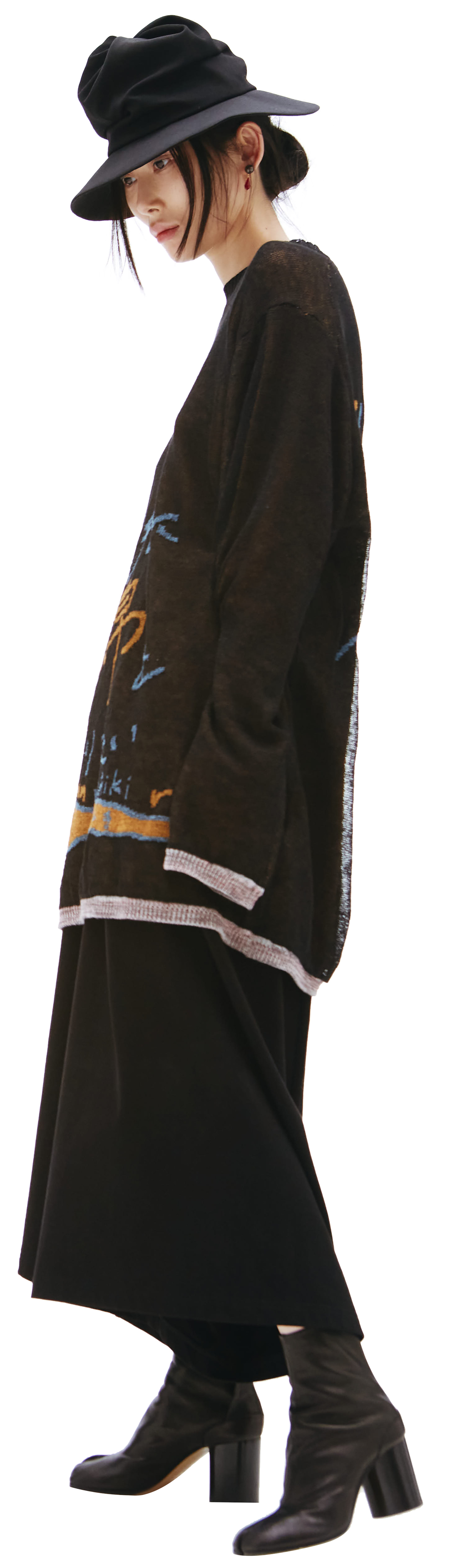 Yohji Yamamoto \'What\'s your name\' knit sweater