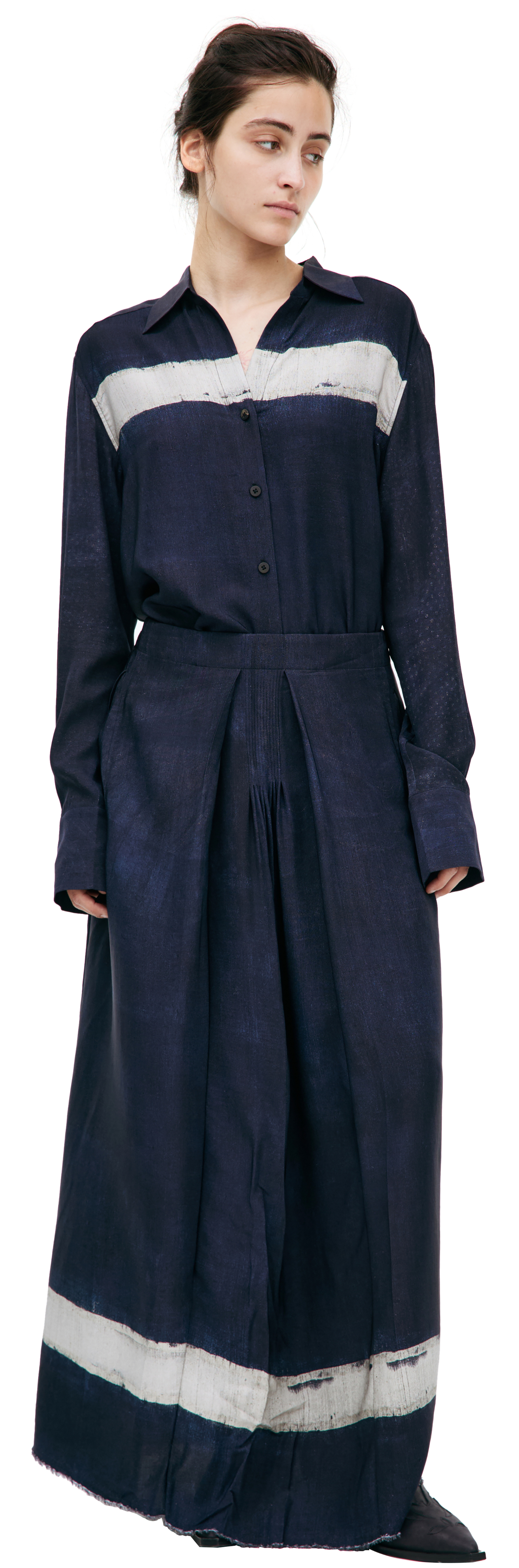 Ziggy Chen Silk maxi skirt