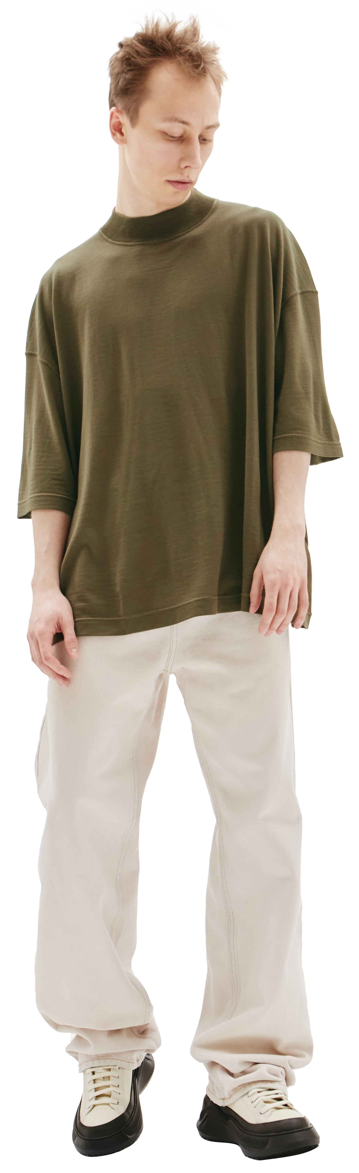 Jil Sander Свитер из шерсти с рукавами 3/4