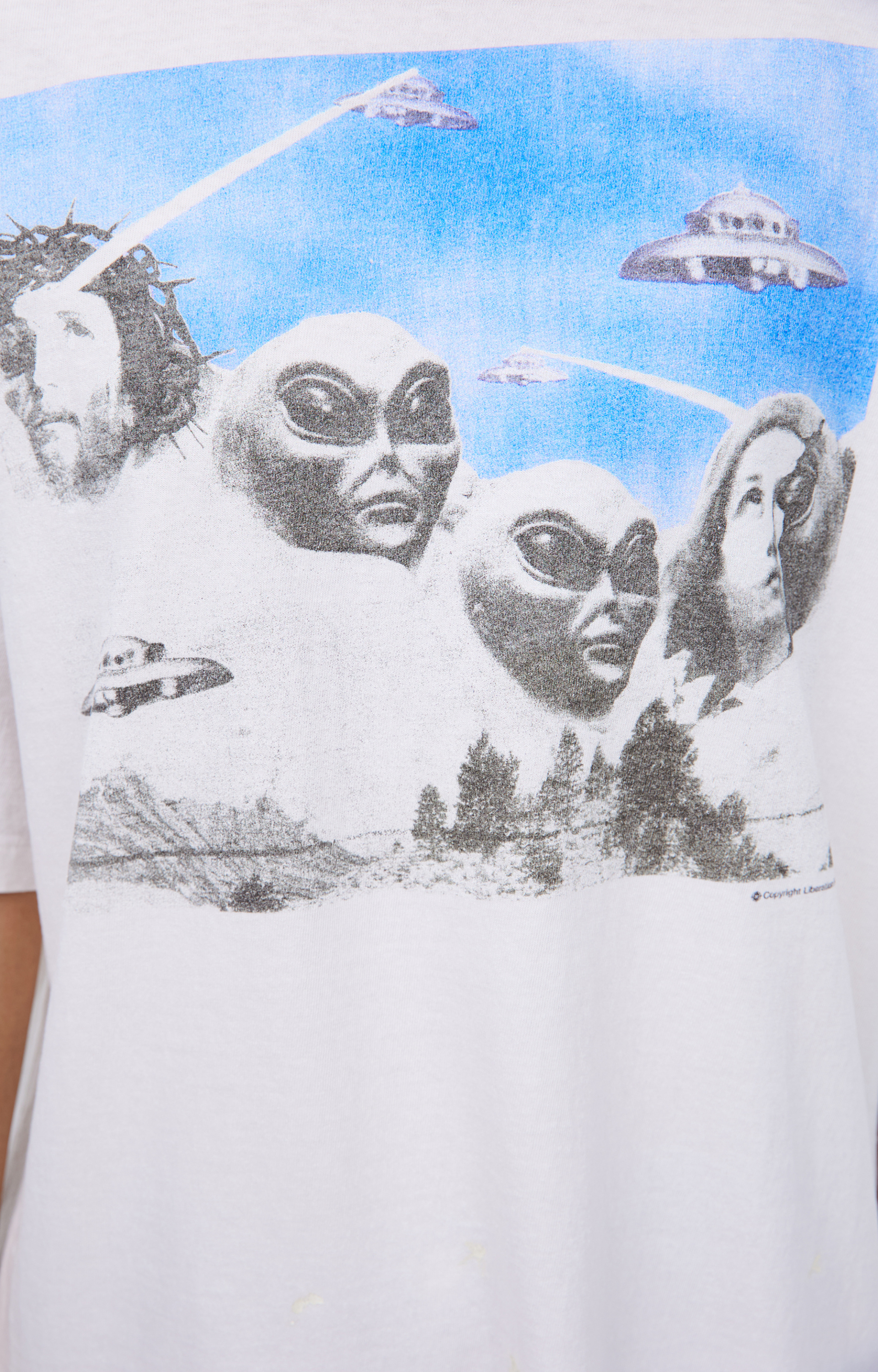 Saint Mxxxxxx White print t-shirt