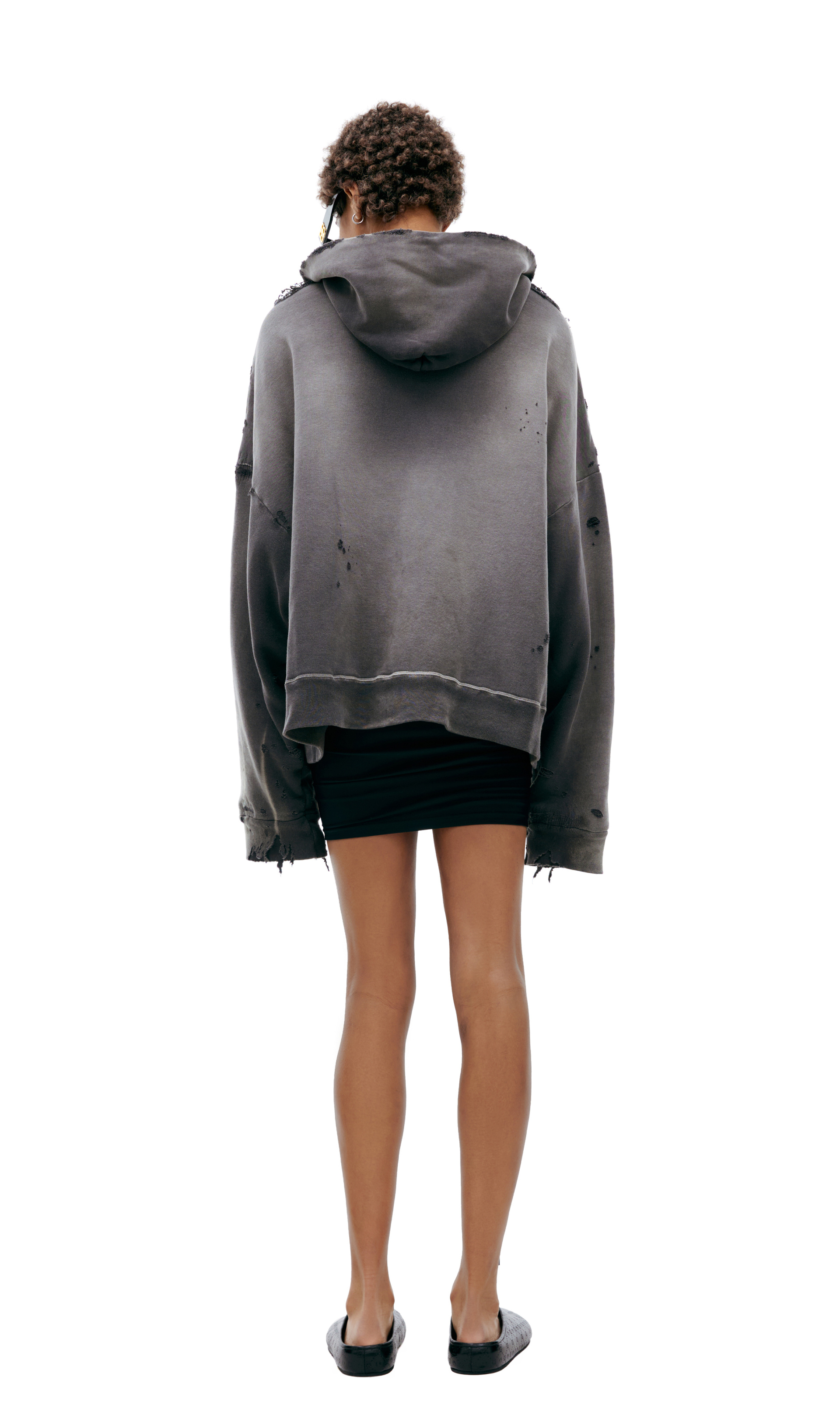 Saint Mxxxxxx Hoodie with ripped effect