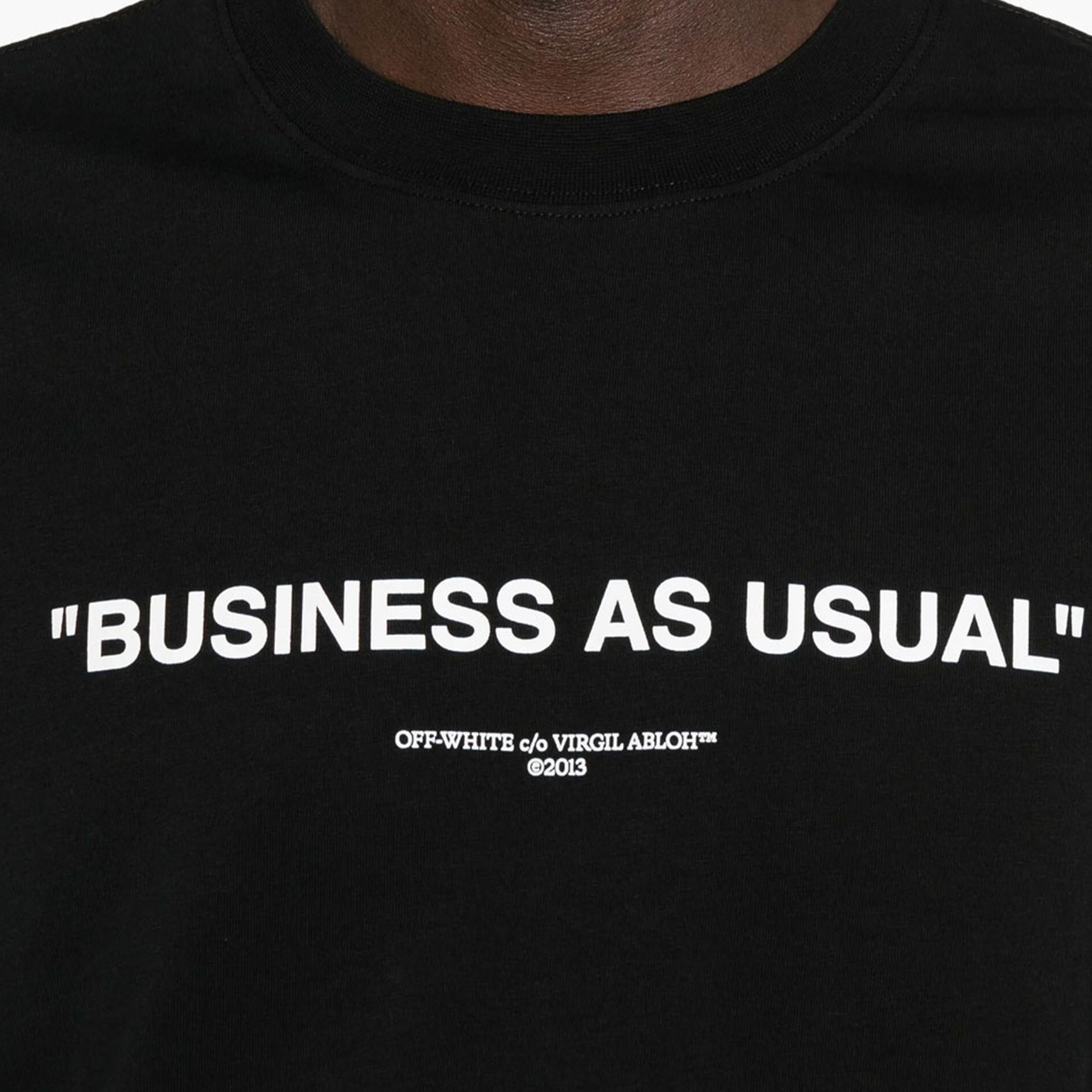Off White Business Quote Skate Short Sleeve Tee