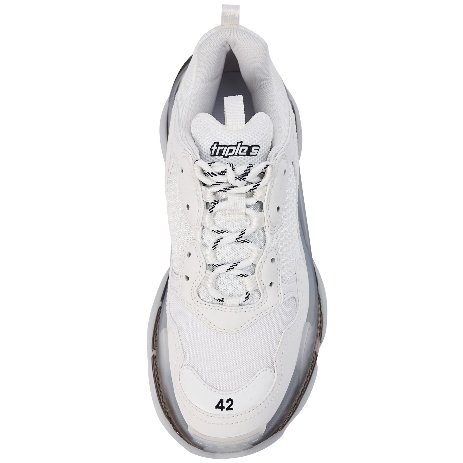 Buy Balenciaga men white triple s sneakers for 1 385 online on SV77 541624 W2FR2 9010