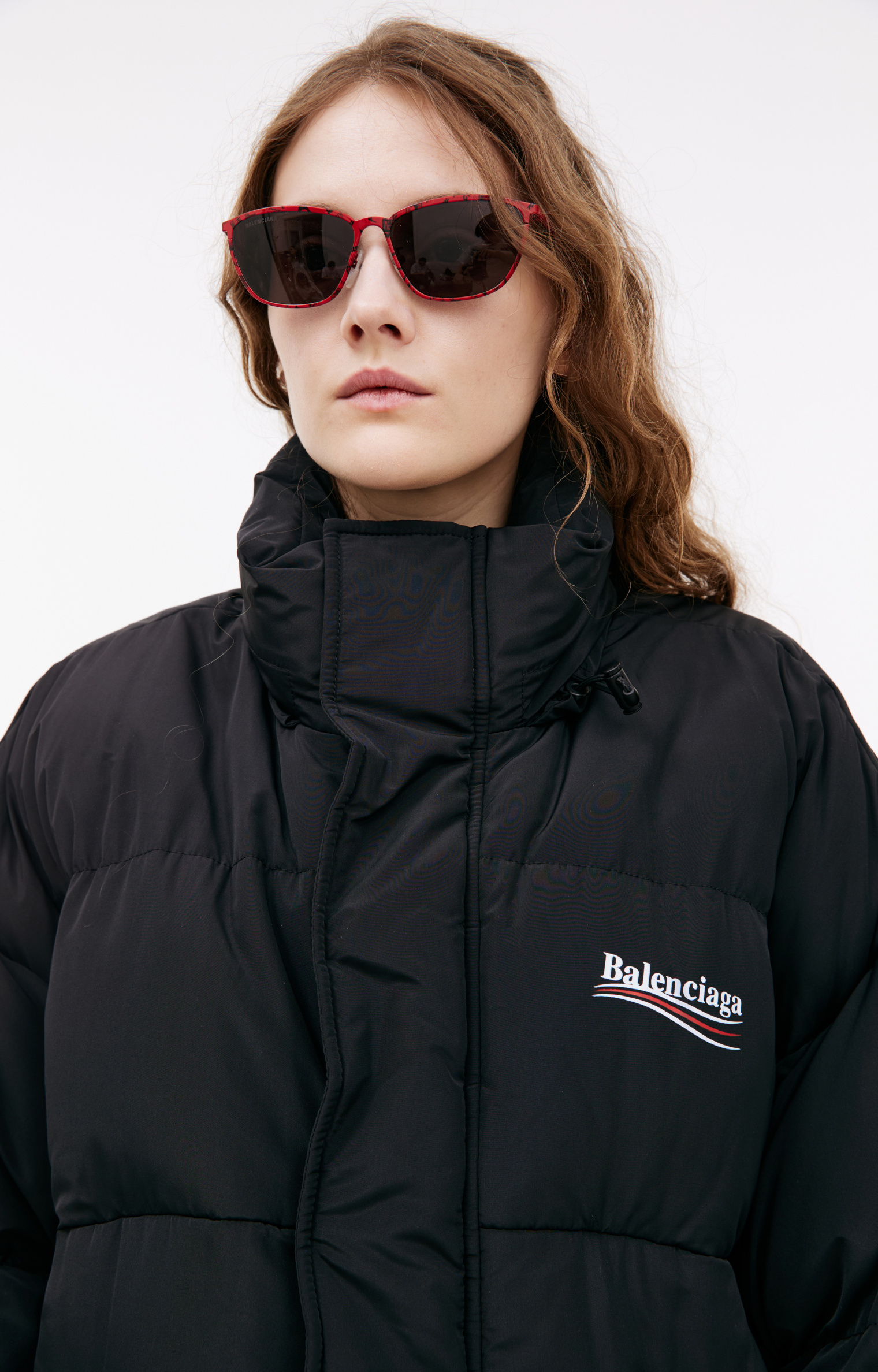 Balenciaga Oversize logo down jacket