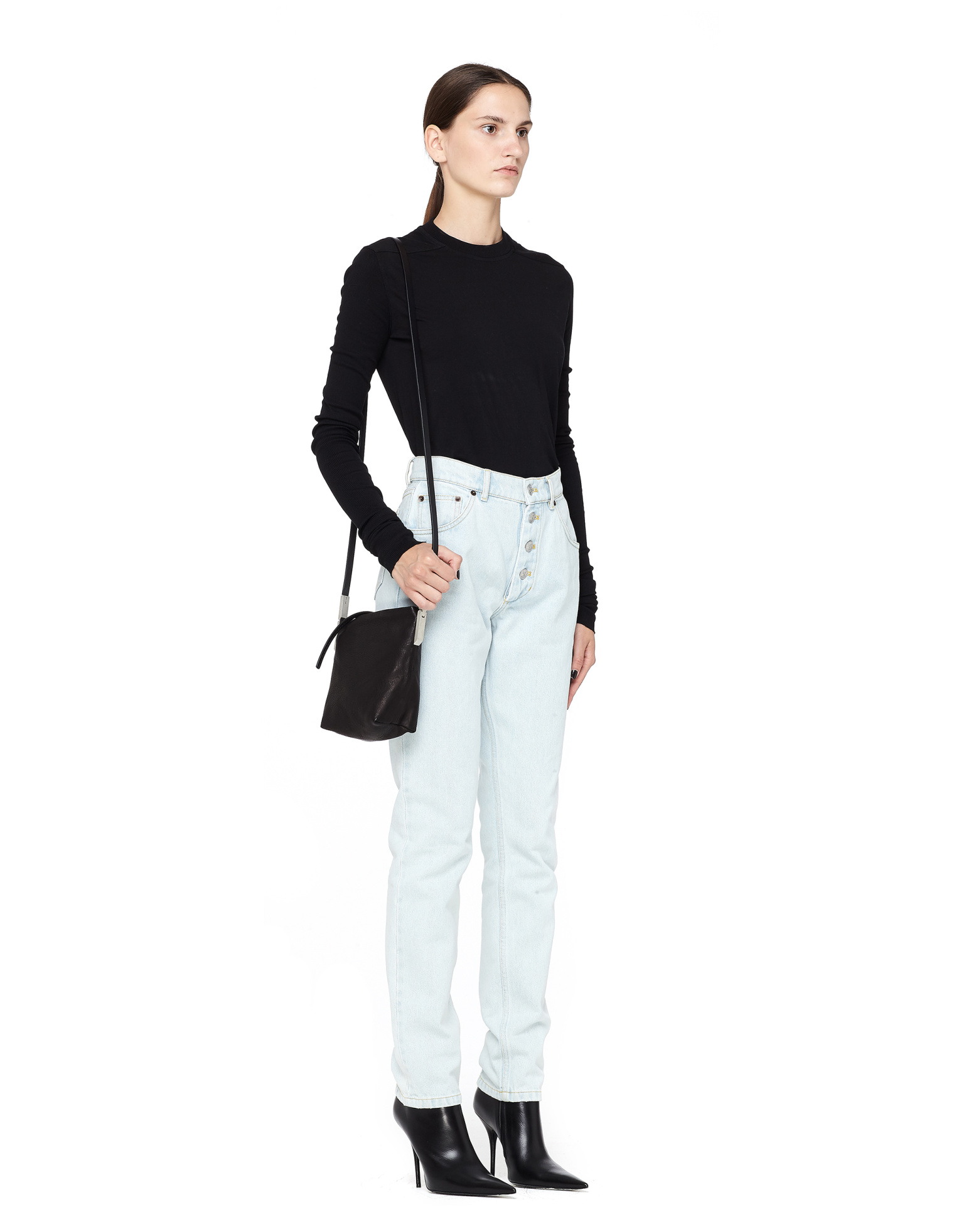 Rick Owens Leather Mini Crossbody Bag