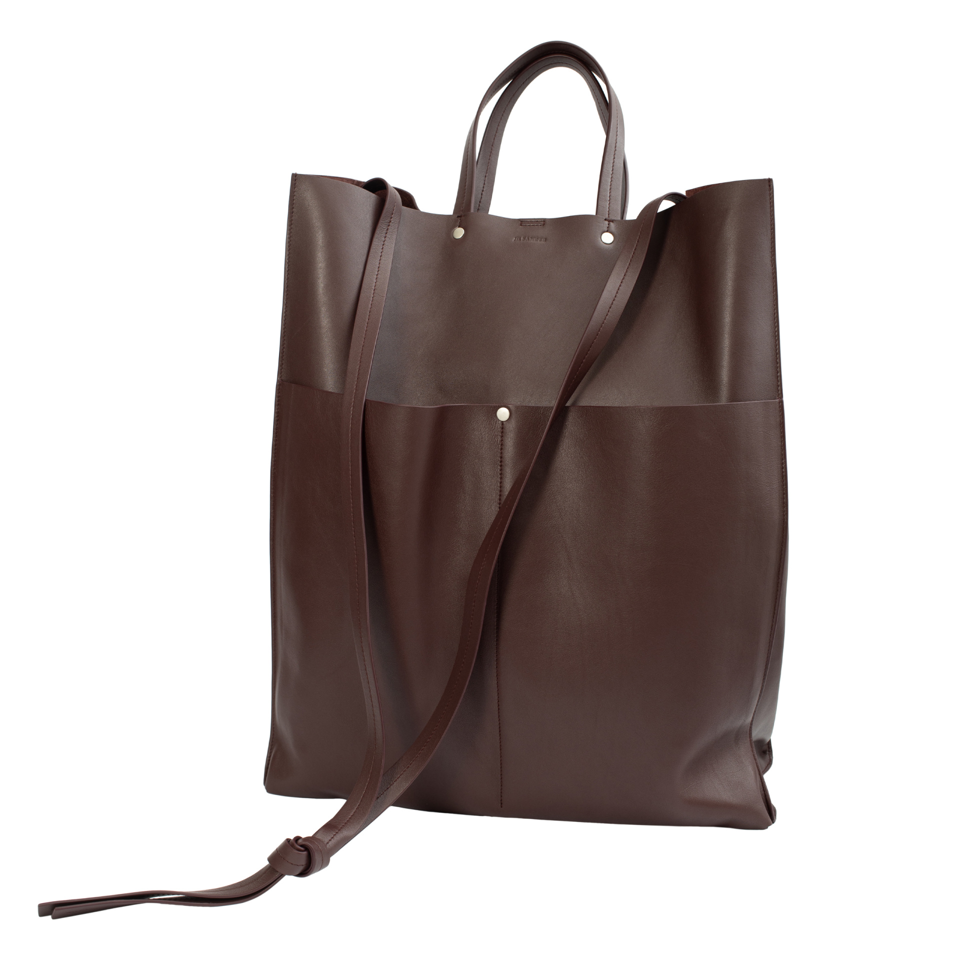 Jil Sander Leather tote bag wit pockets