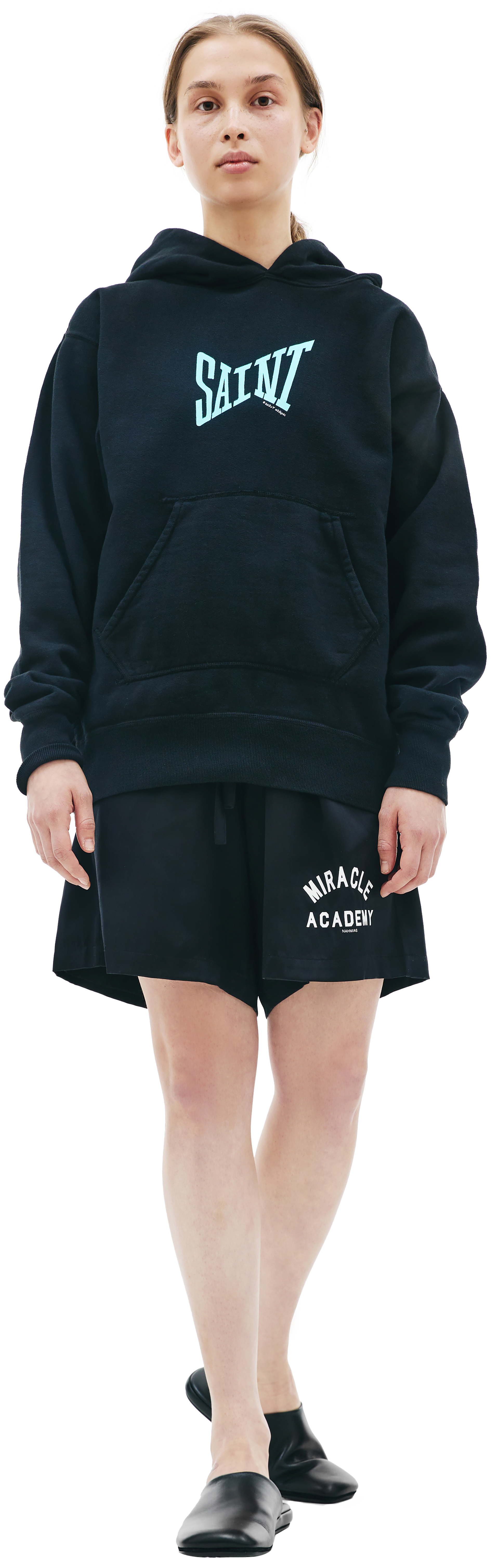 Saint Michael Logo oversized hoodie