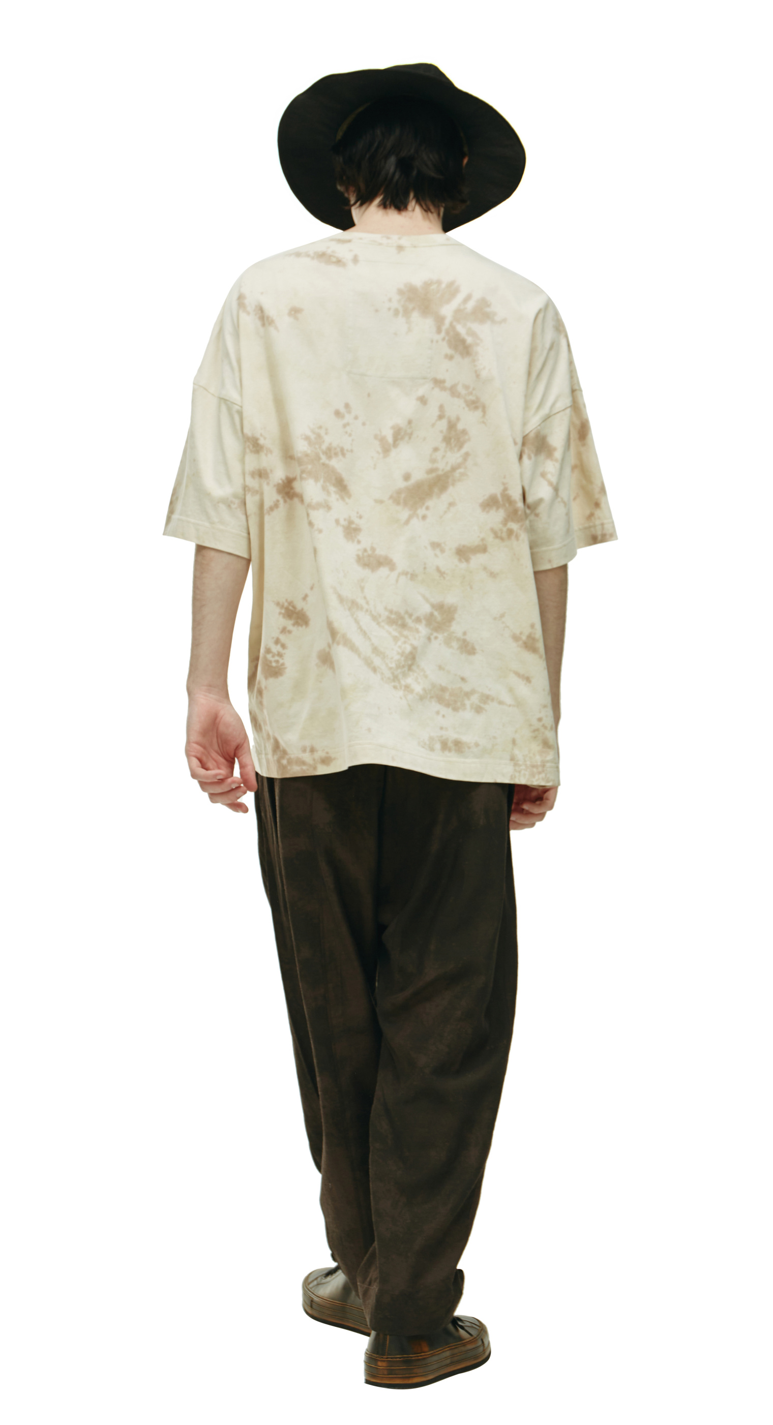 Ziggy Chen Бежевая футболка с принтом