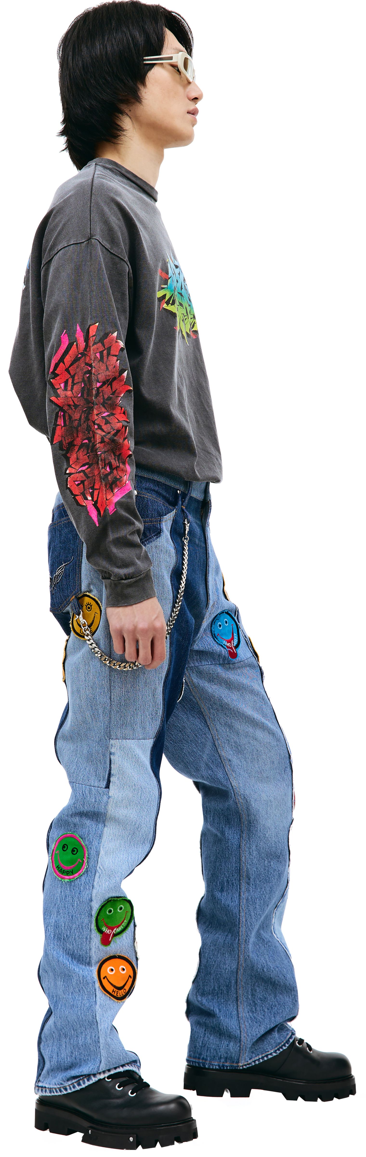 Children of the discordance Patched jeans