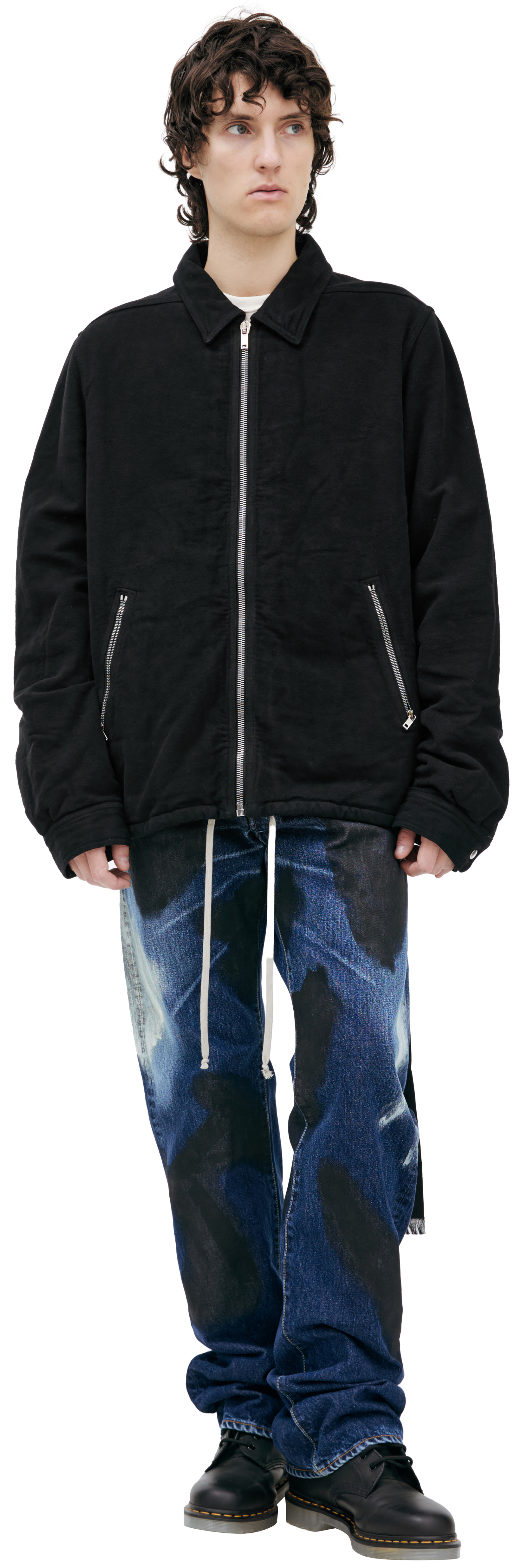 DRKSHDW by Rick Owens Black zip-up jacket