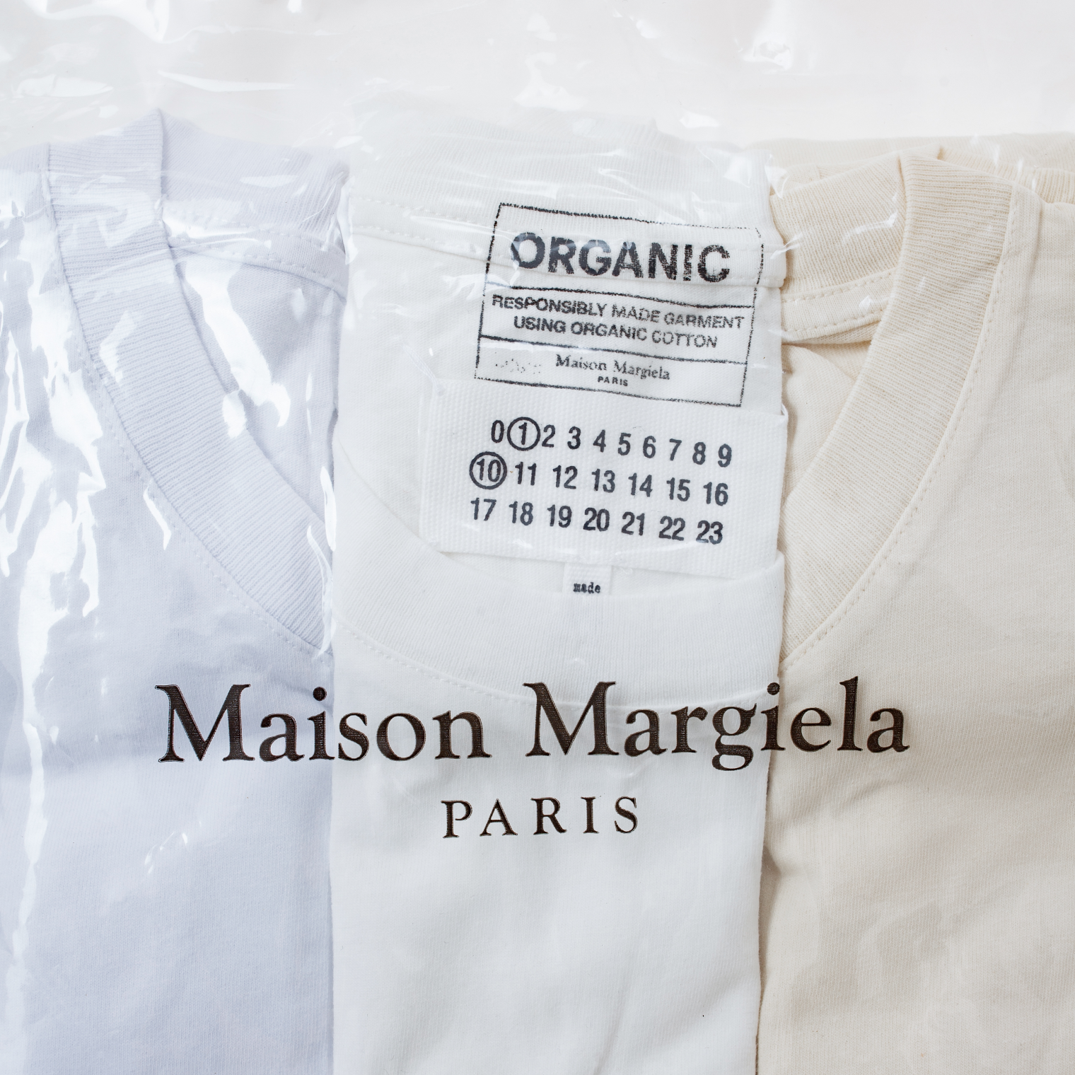 Maison Margiela Пак из 3-х базовых футболок