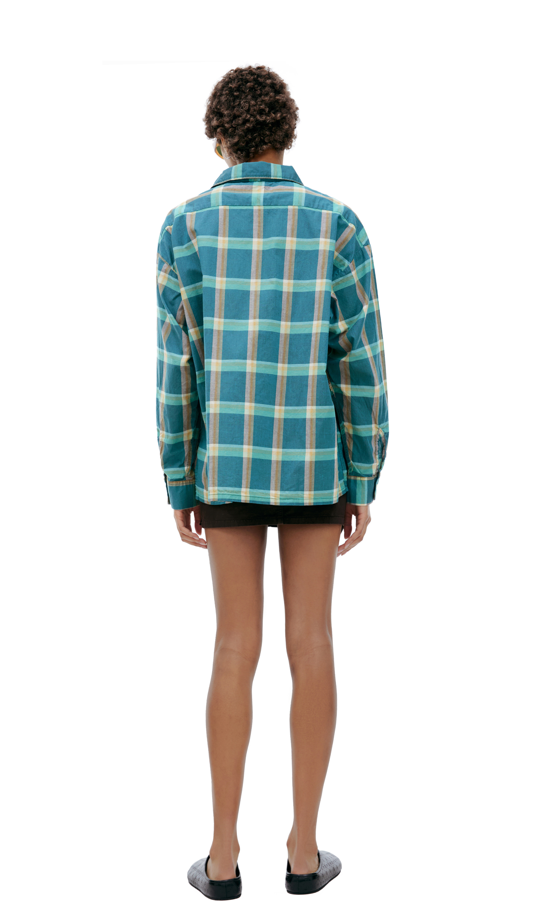 Saint Mxxxxxx Green plaid shirt