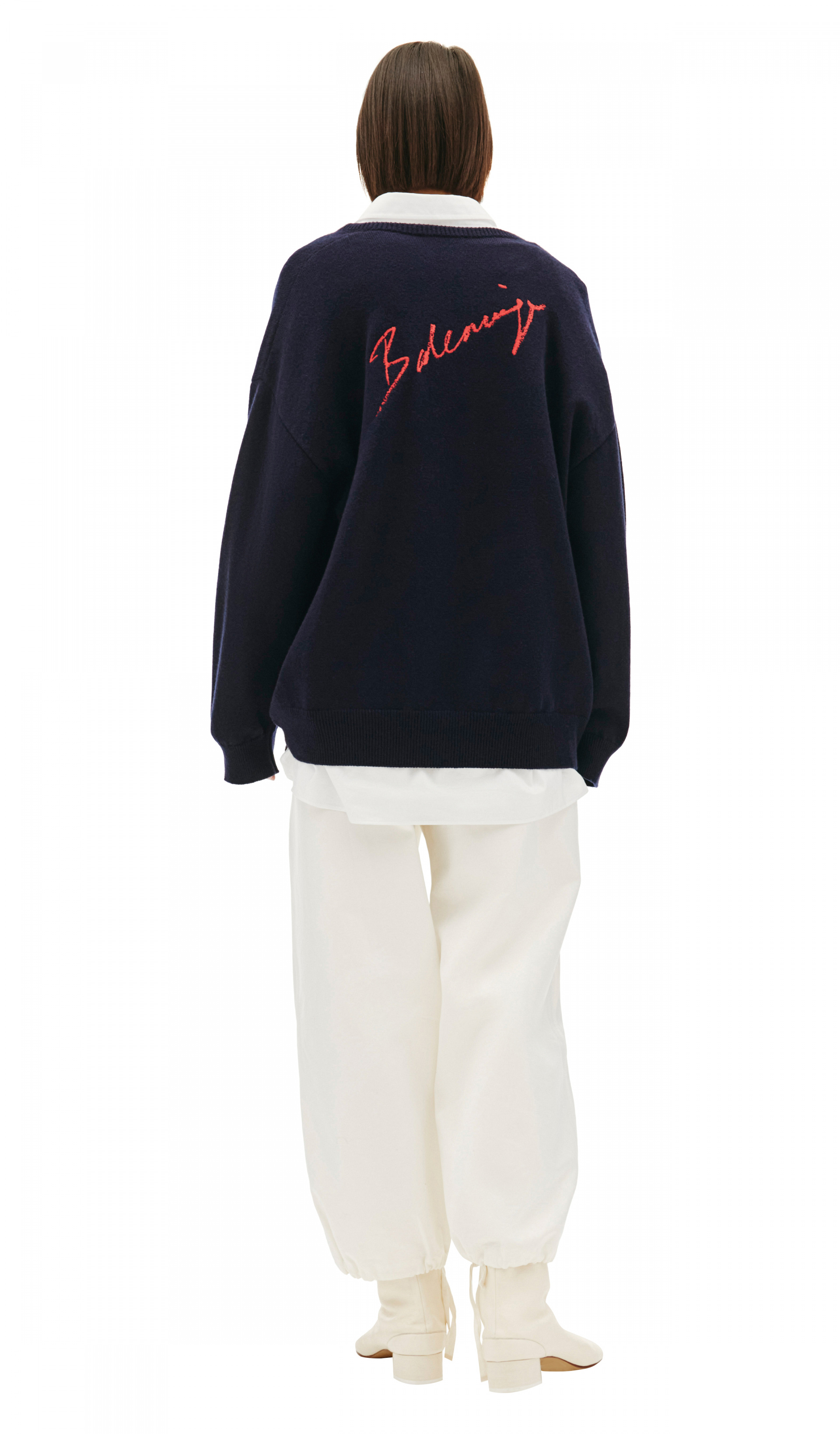 balenciaga v neck sweater