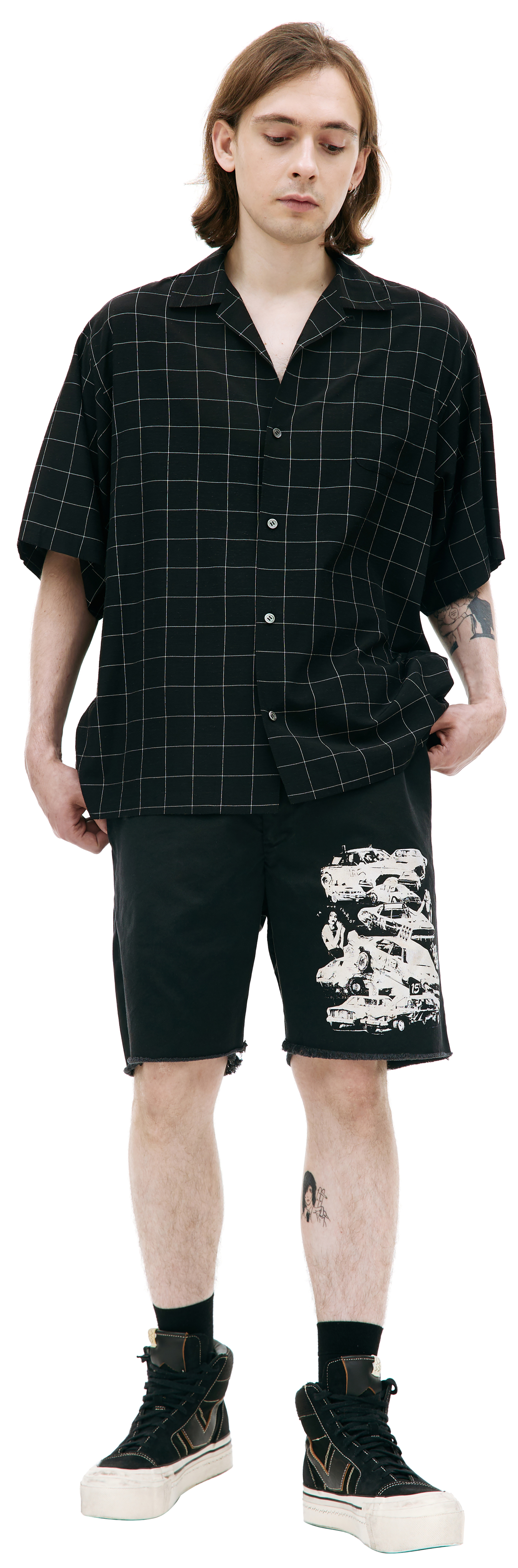 Undercover Black check shirt