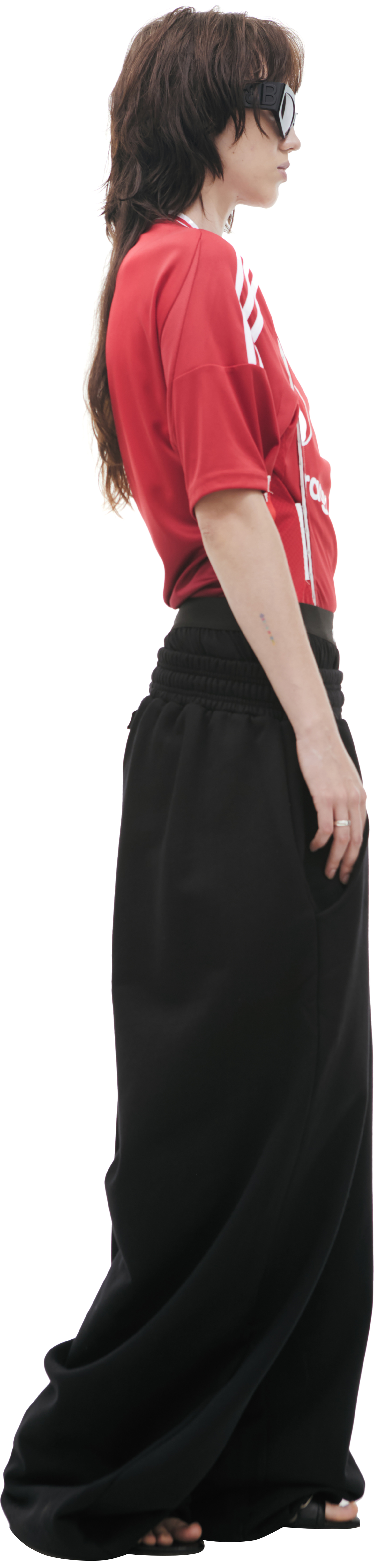 PROTOTYPES Wide-leg sweatpants with a waistband