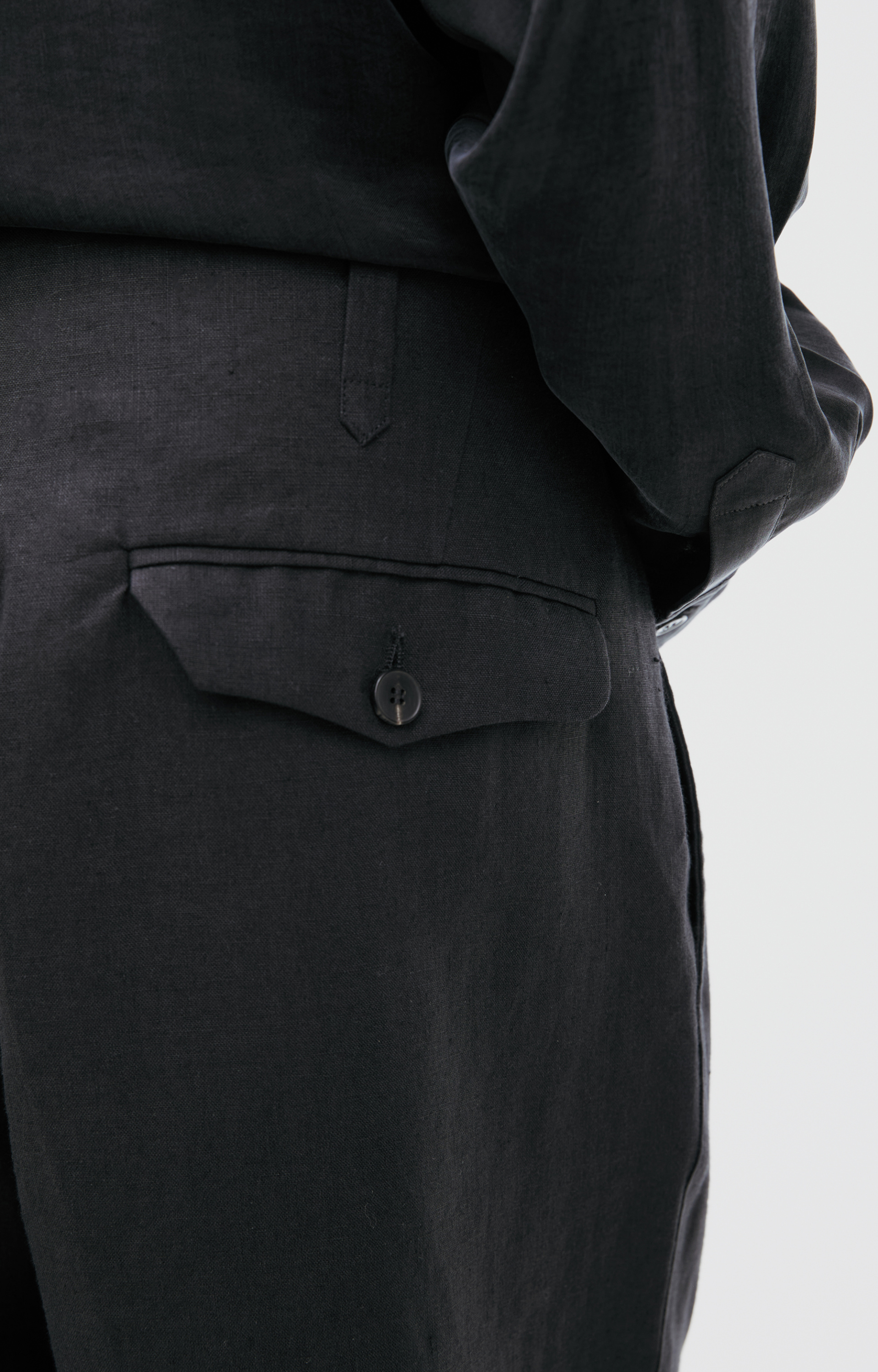 Enfants Riches Déprimés Black Linen Trousers