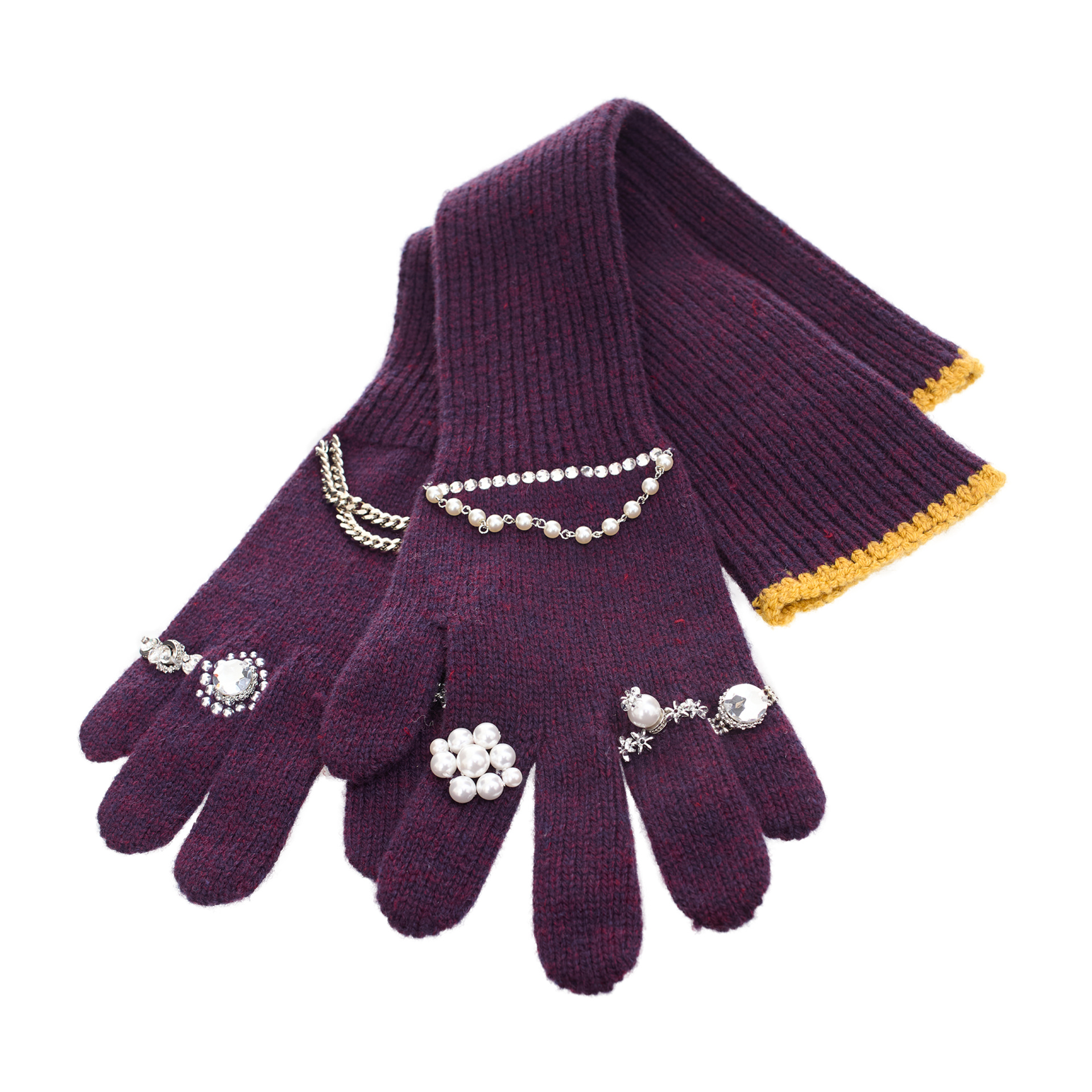 Doublet Purple gloves with decorations