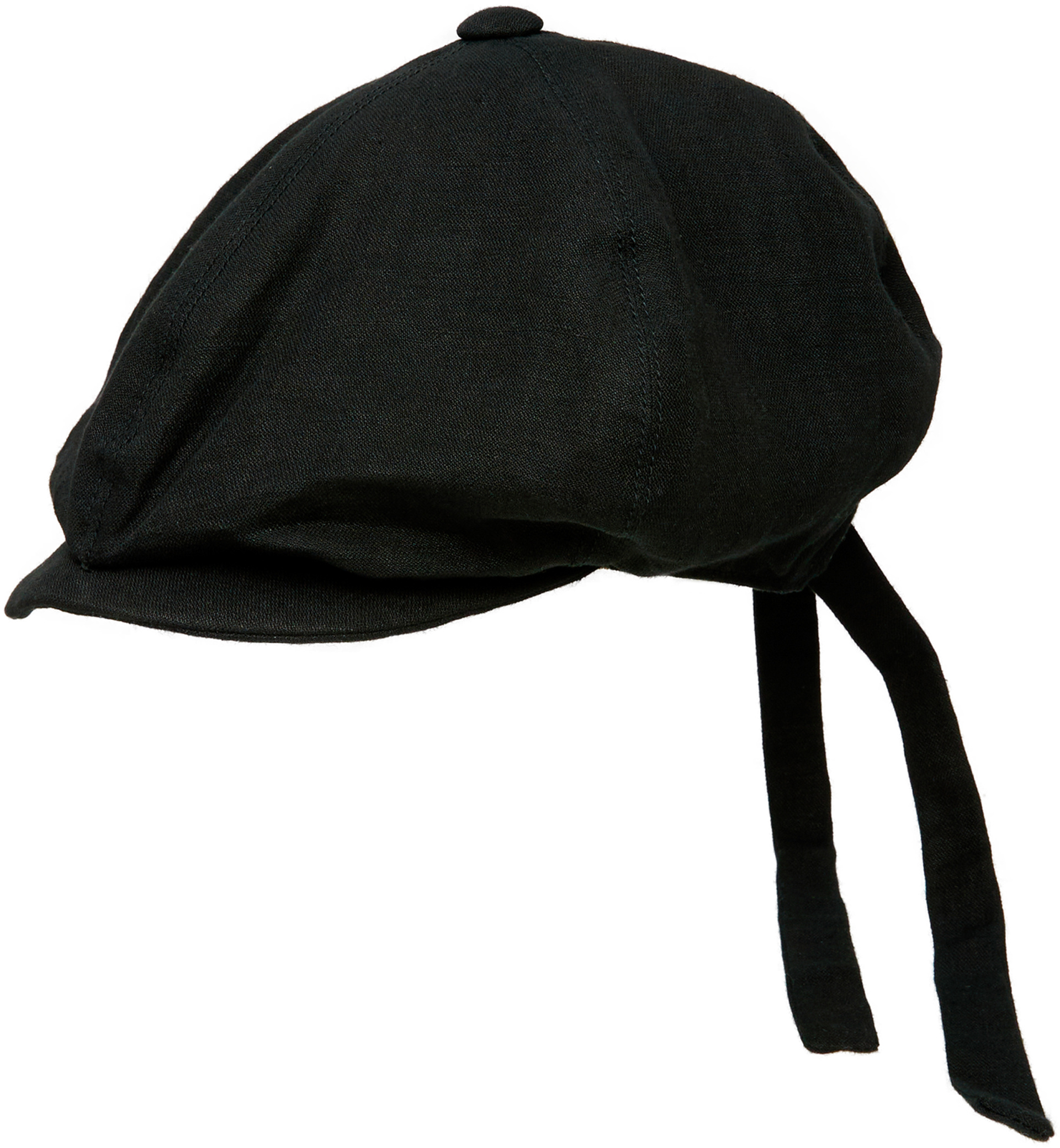 Ziggy Chen Linen cap with ties