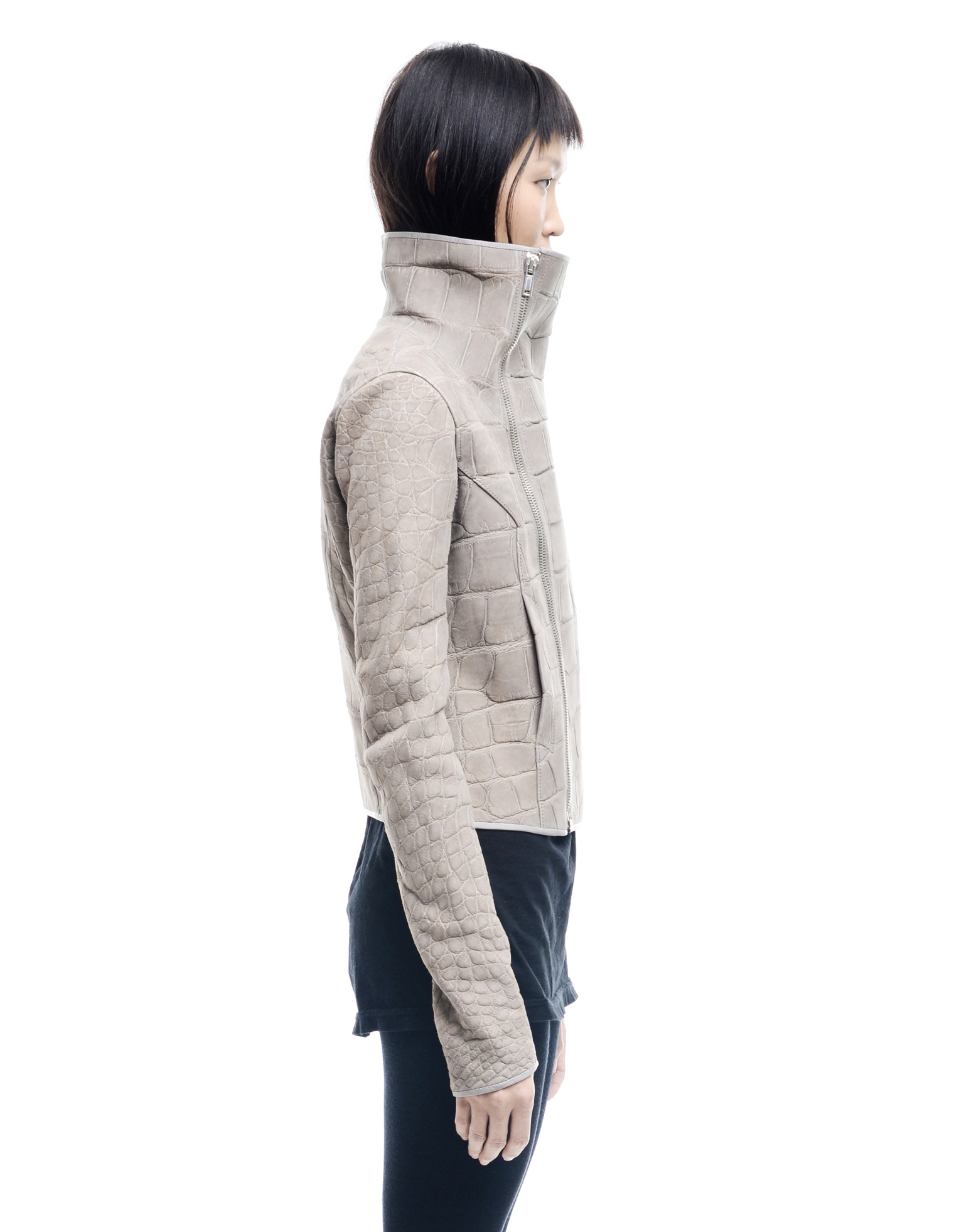 HUN Rick Owens Crocodile leather jacket