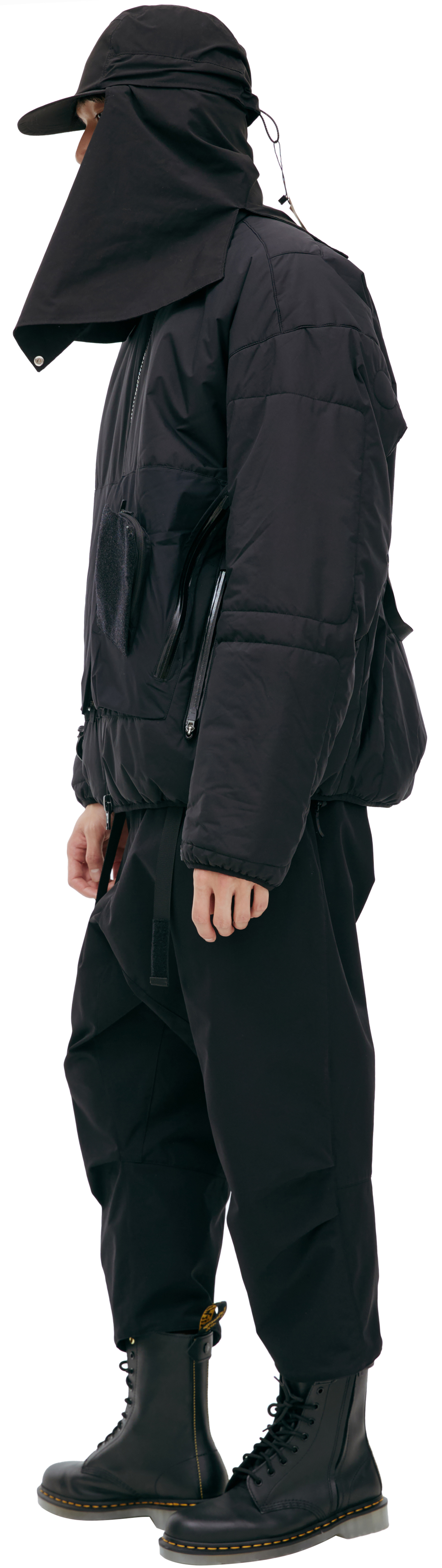 Acronym Black jacket with patch pockets