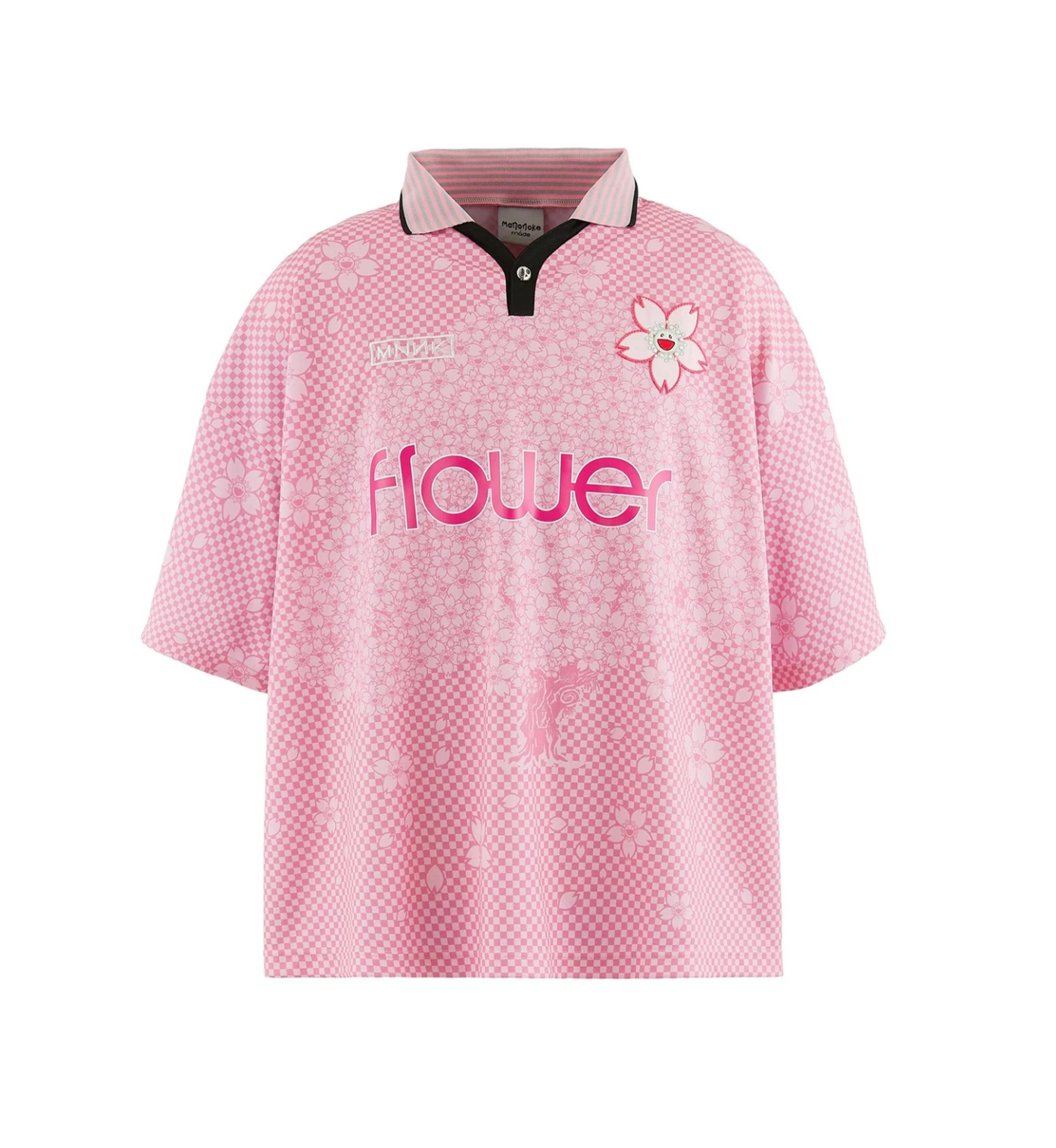 MONONOKE MADE Pink T-shirt with a cherry blossom print