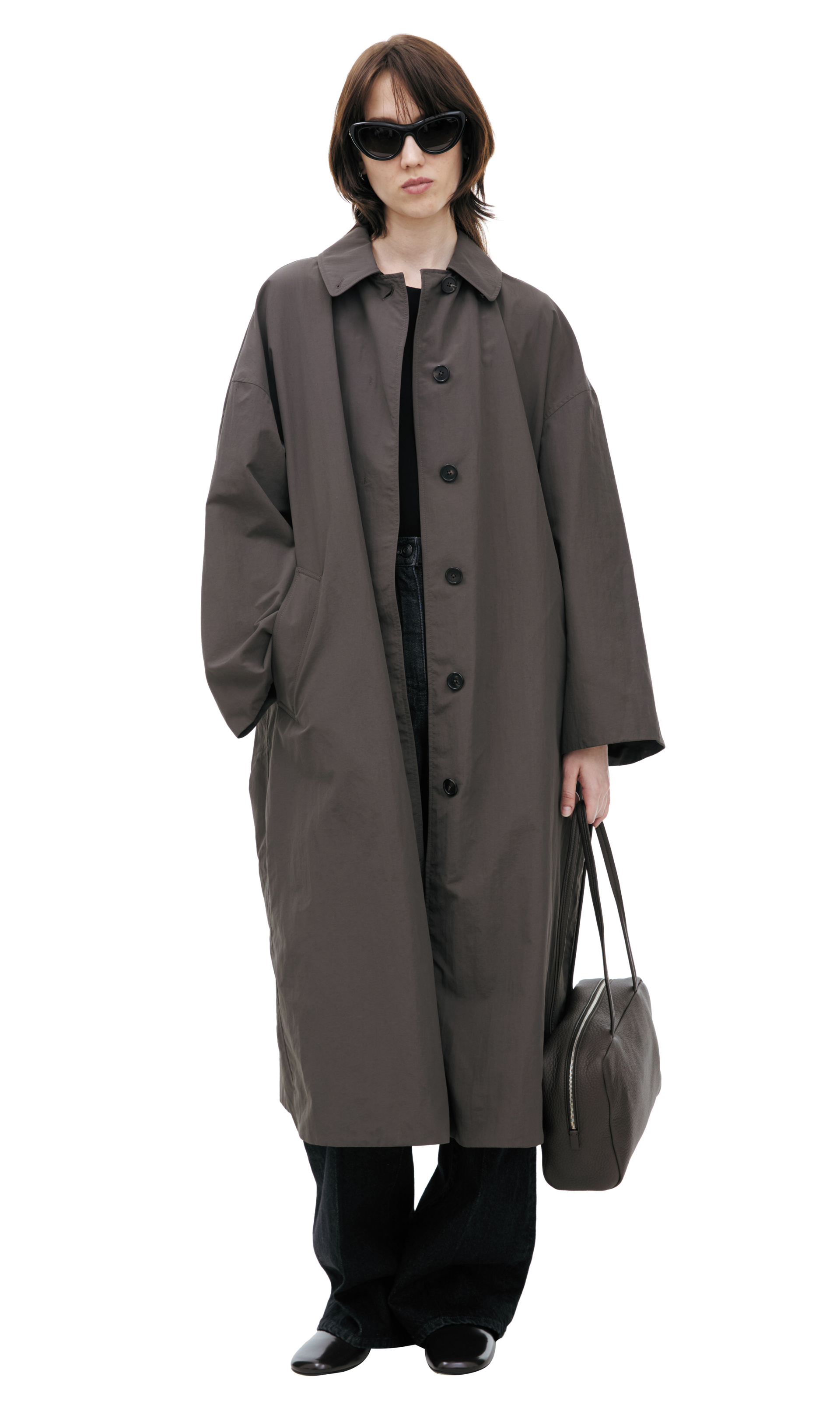 The Row Single-breasted button-down coat